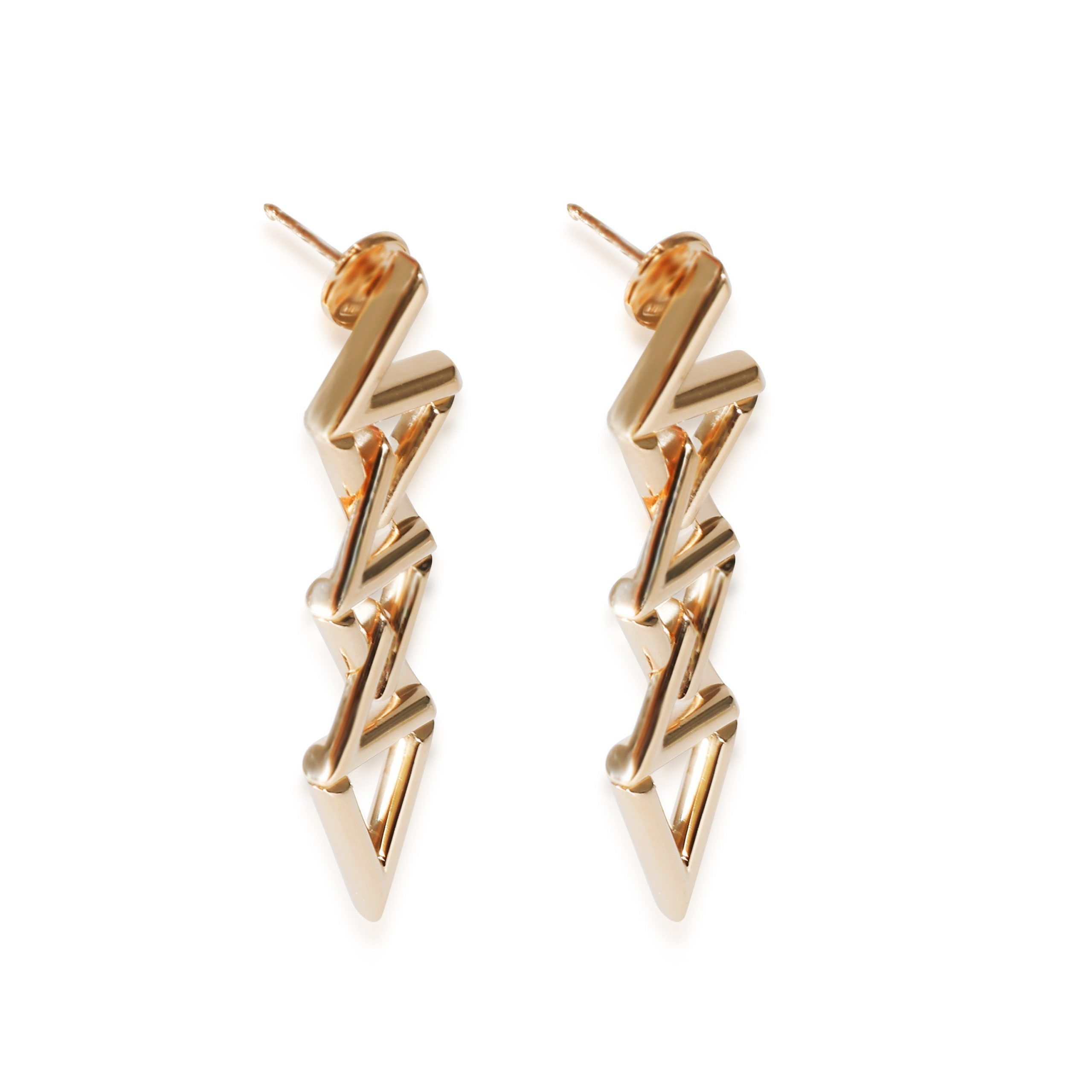 Louis Vuitton Louis Vuitton LV Volt Curb Chain Earrings in 18k Yellow Gold Size ONE SIZE - 5 Thumbnail