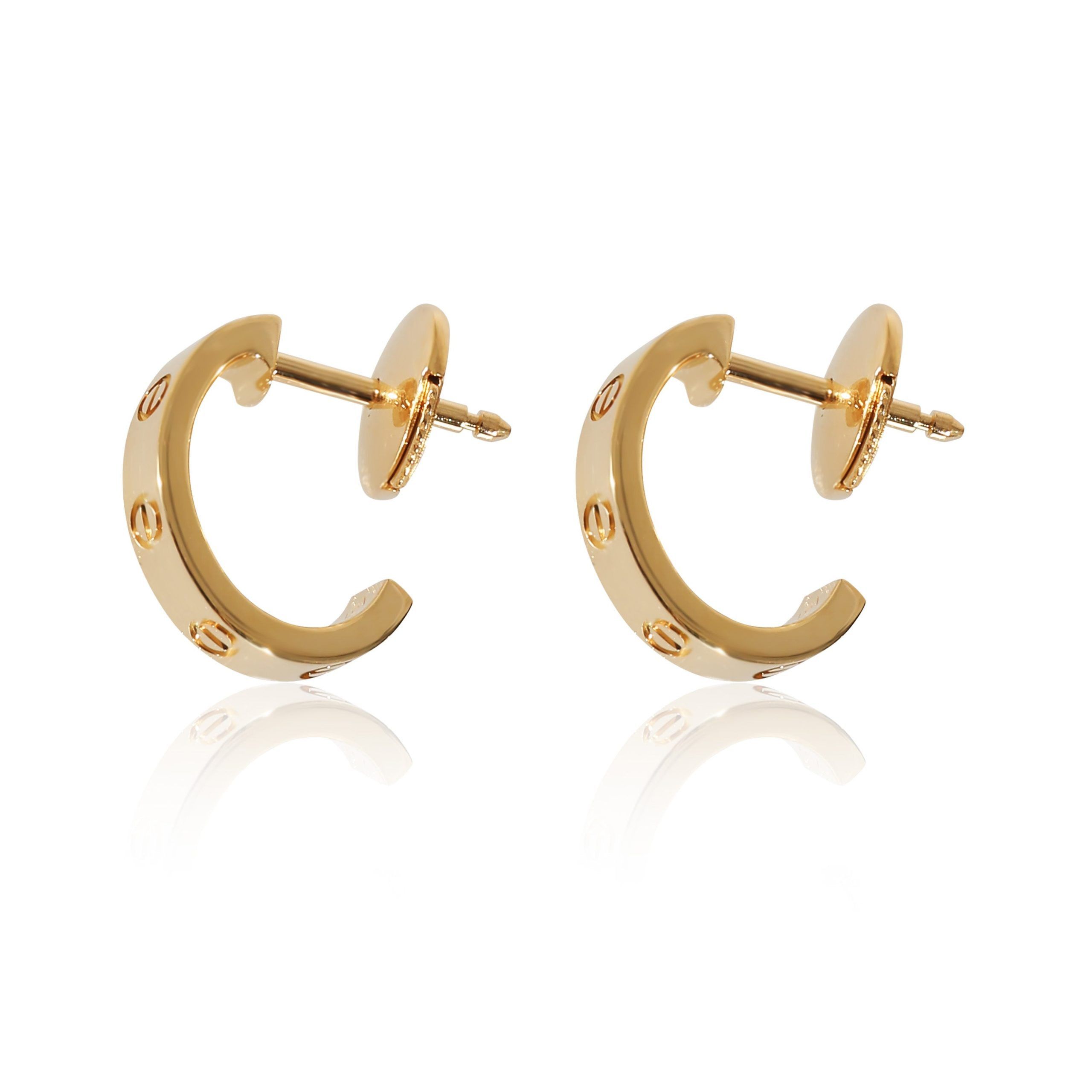 Cartier Cartier Love Hoop Earrings in 18K Yellow Gold Size ONE SIZE - 2 Thumbnail