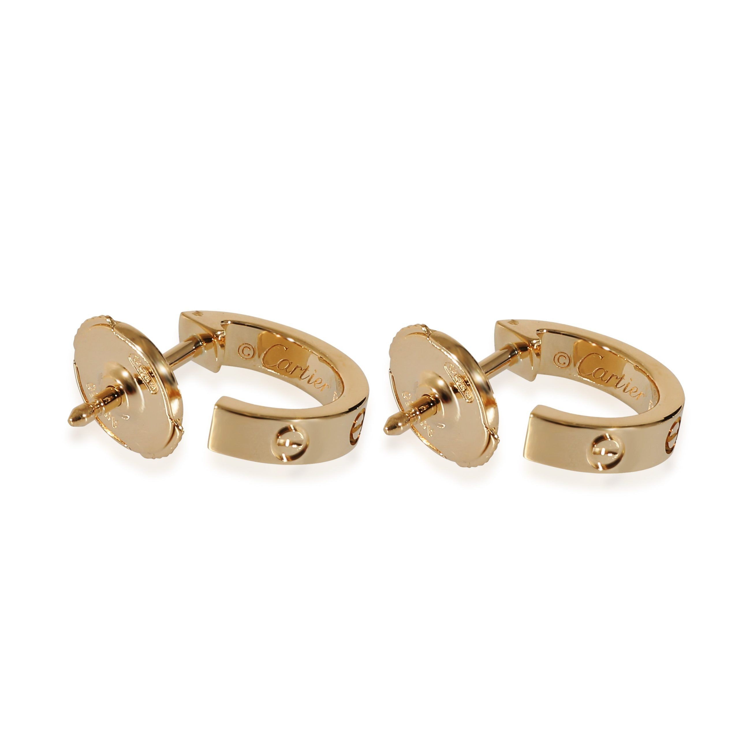 Cartier Cartier Love Hoop Earrings in 18K Yellow Gold Size ONE SIZE - 3 Thumbnail