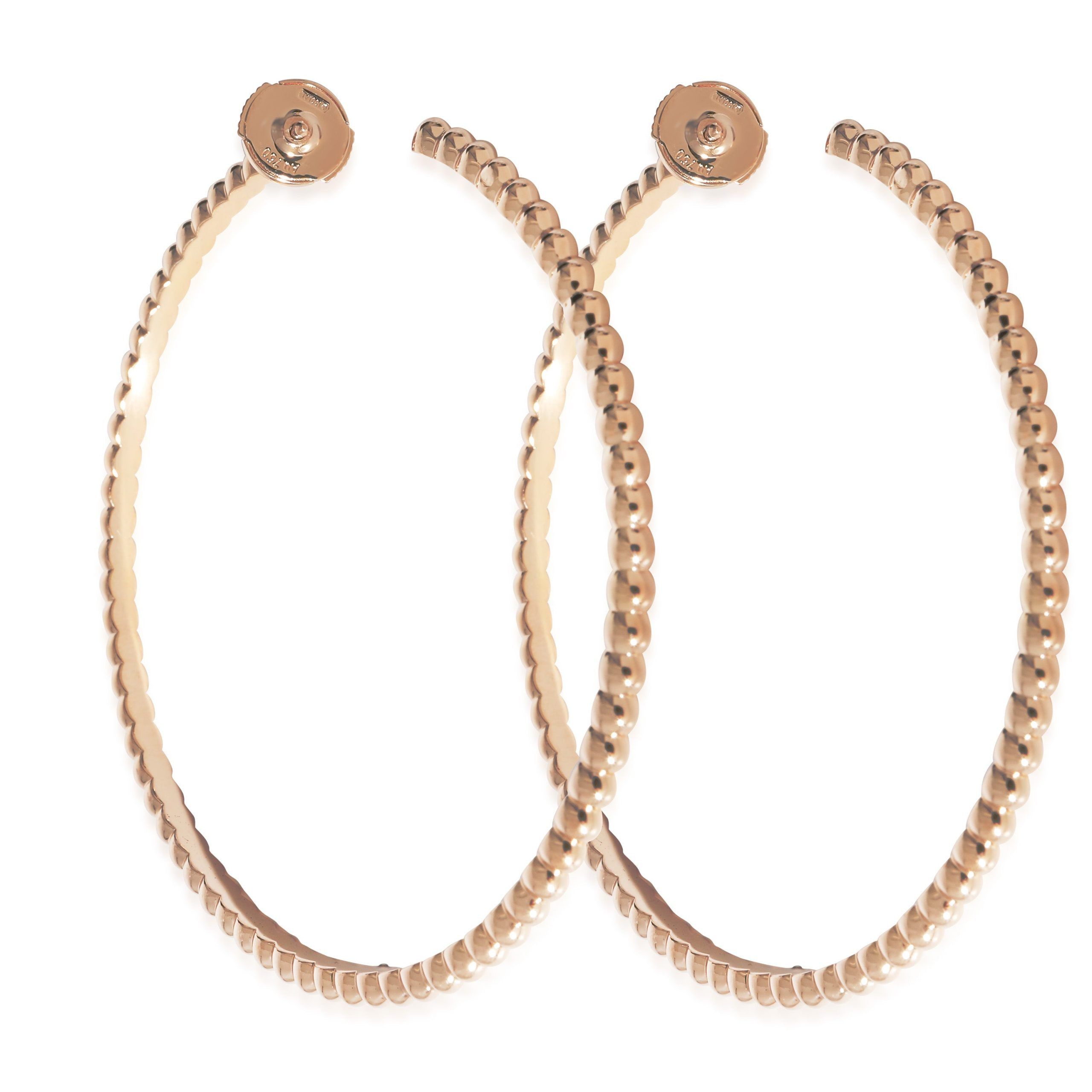 Van Cleef & Arpels Van Cleef & Arpels Large Perlee Hoop Earrings in 18k Rose Gold Size ONE SIZE - 3 Thumbnail