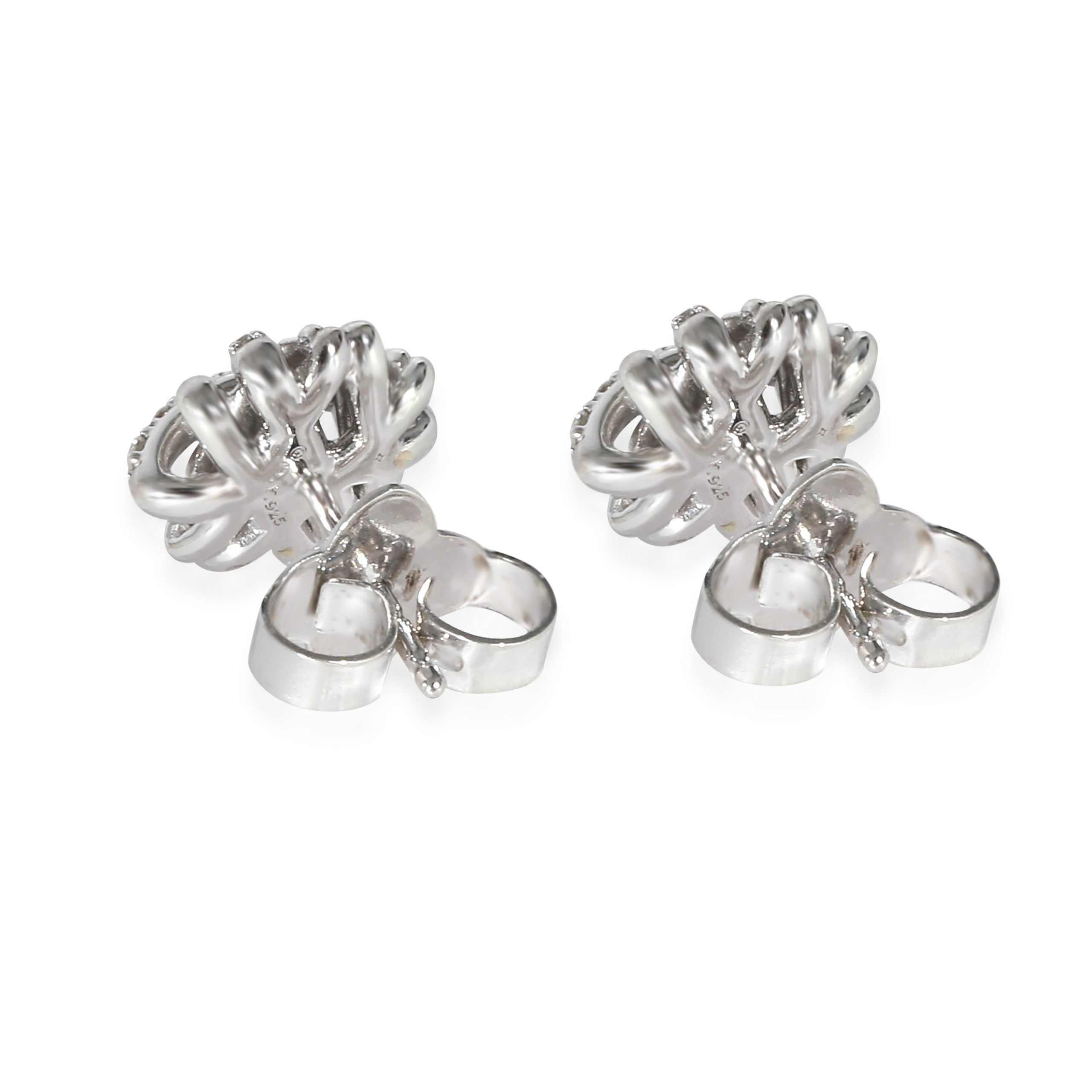 David Yurman David Yurman Crossover Diamond Earrings in Sterling Silver 0.2 CTW Size ONE SIZE - 3 Thumbnail