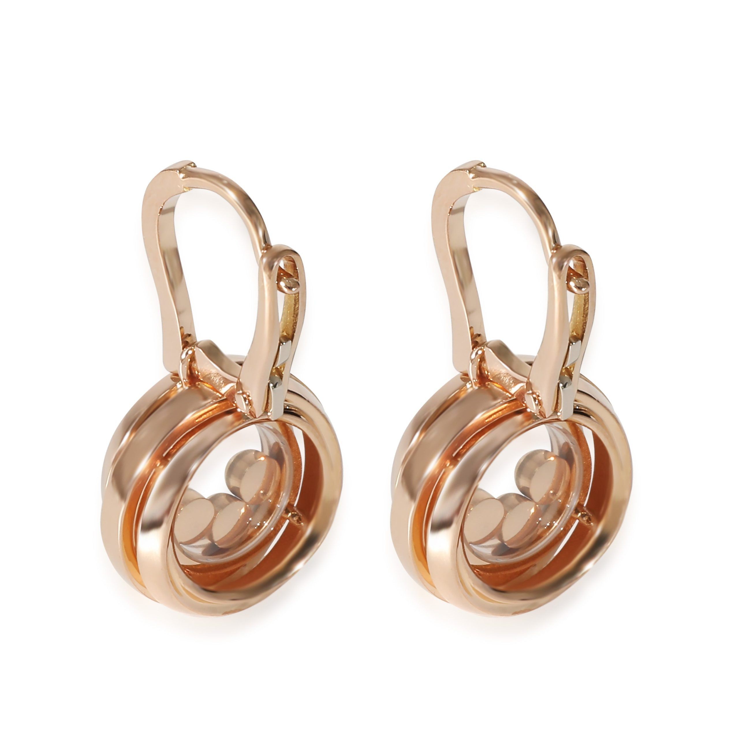 Chopard Chopard Happy Diamond Drop Earrings in 18K Rose Gold 0.3 CTW Size ONE SIZE - 3 Thumbnail