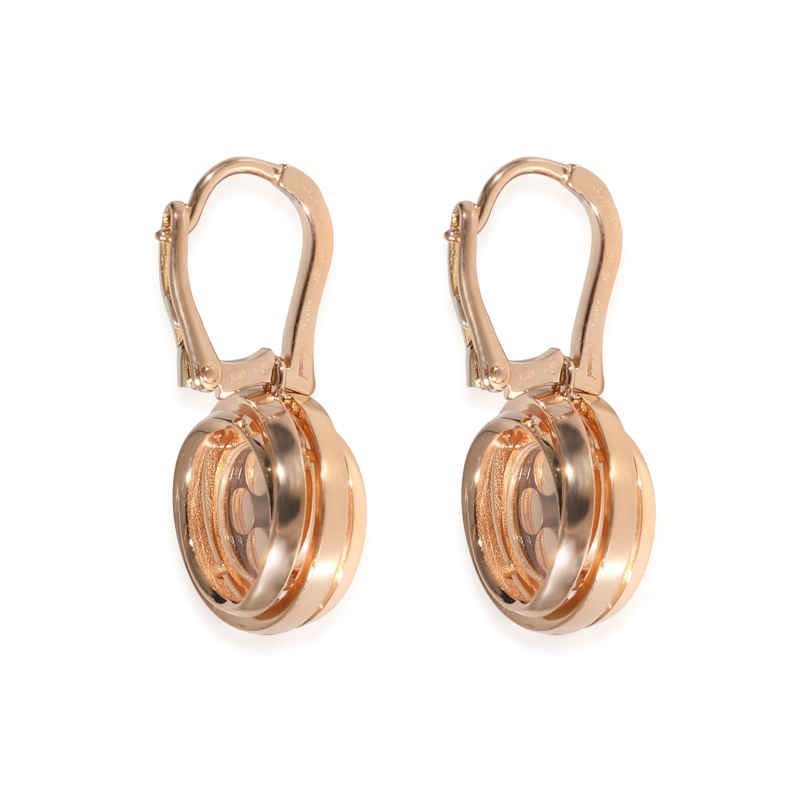 Chopard Chopard Happy Diamond Drop Earrings in 18K Rose Gold 0.3 CTW Size ONE SIZE - 2 Thumbnail