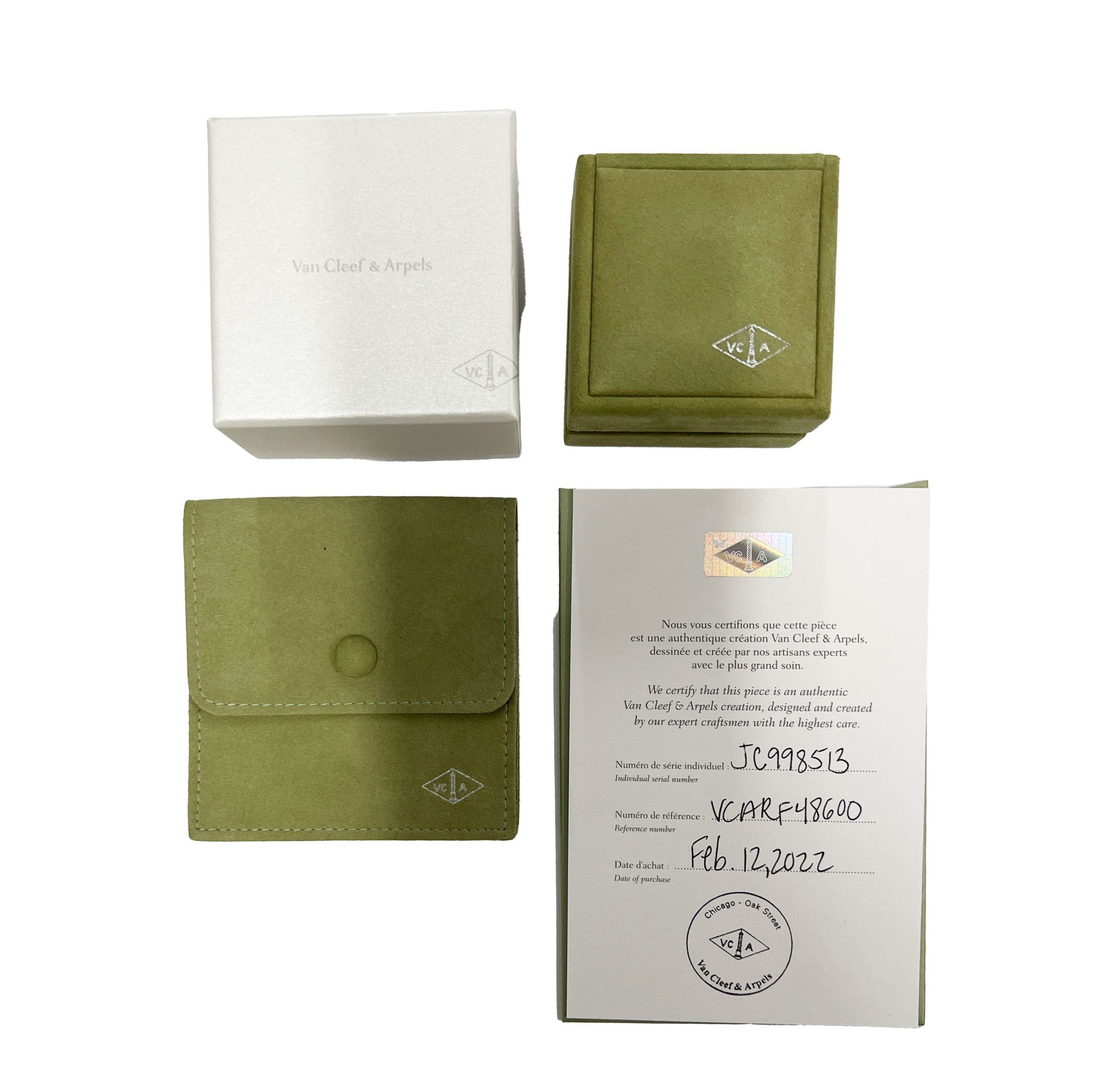 Van Cleef & Arpels Van Cleef & Arpels Alhambra Mother Of Pearl Earrings in 18k White Gold Size ONE SIZE - 5 Thumbnail