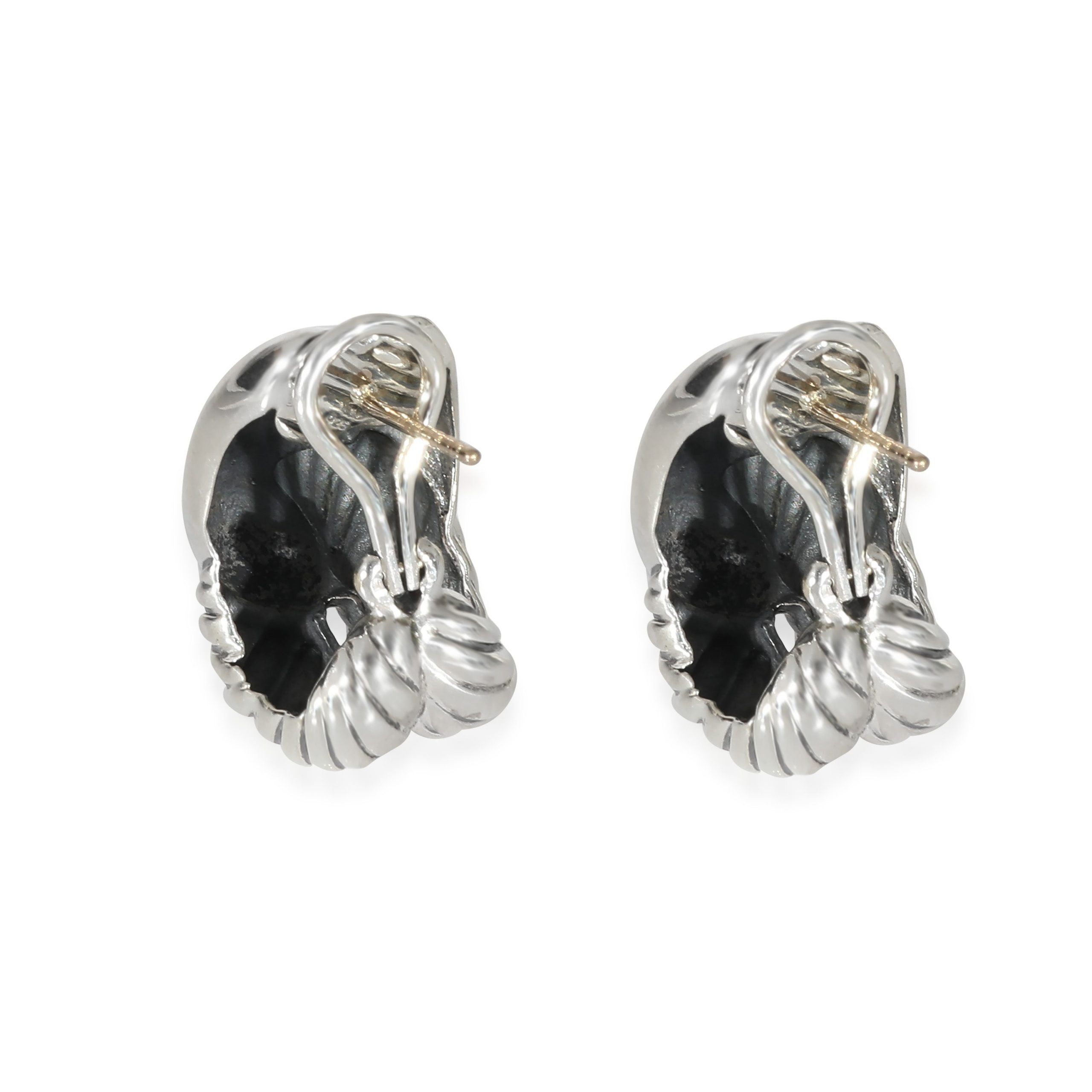 David Yurman David Yurman Labyrinth Earrings in Sterling Silver Size ONE SIZE - 3 Thumbnail