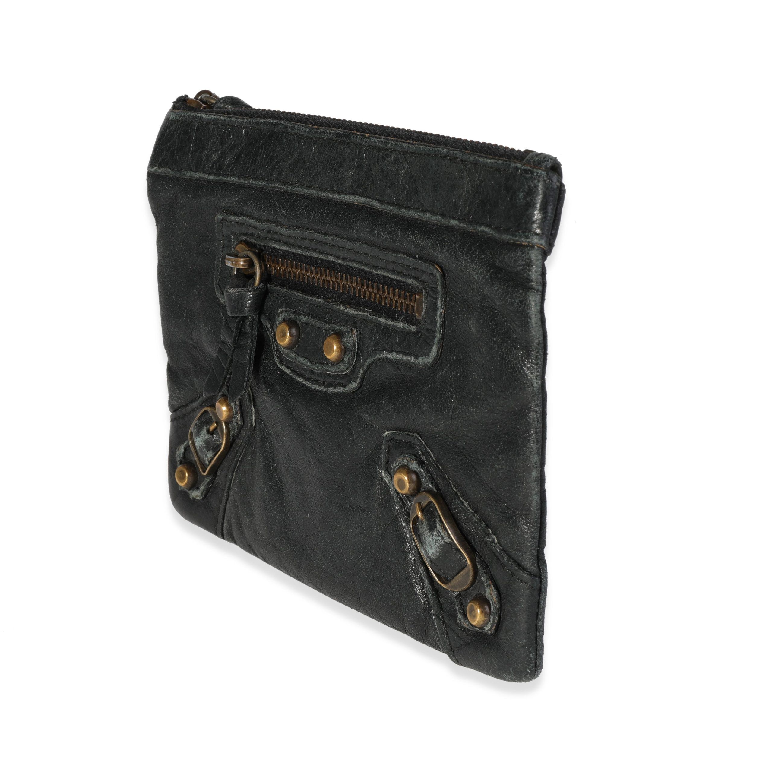 Balenciaga Balenciaga Black Lambskin Leather Porte-Monnaie Coin Purse Size ONE SIZE - 3 Thumbnail