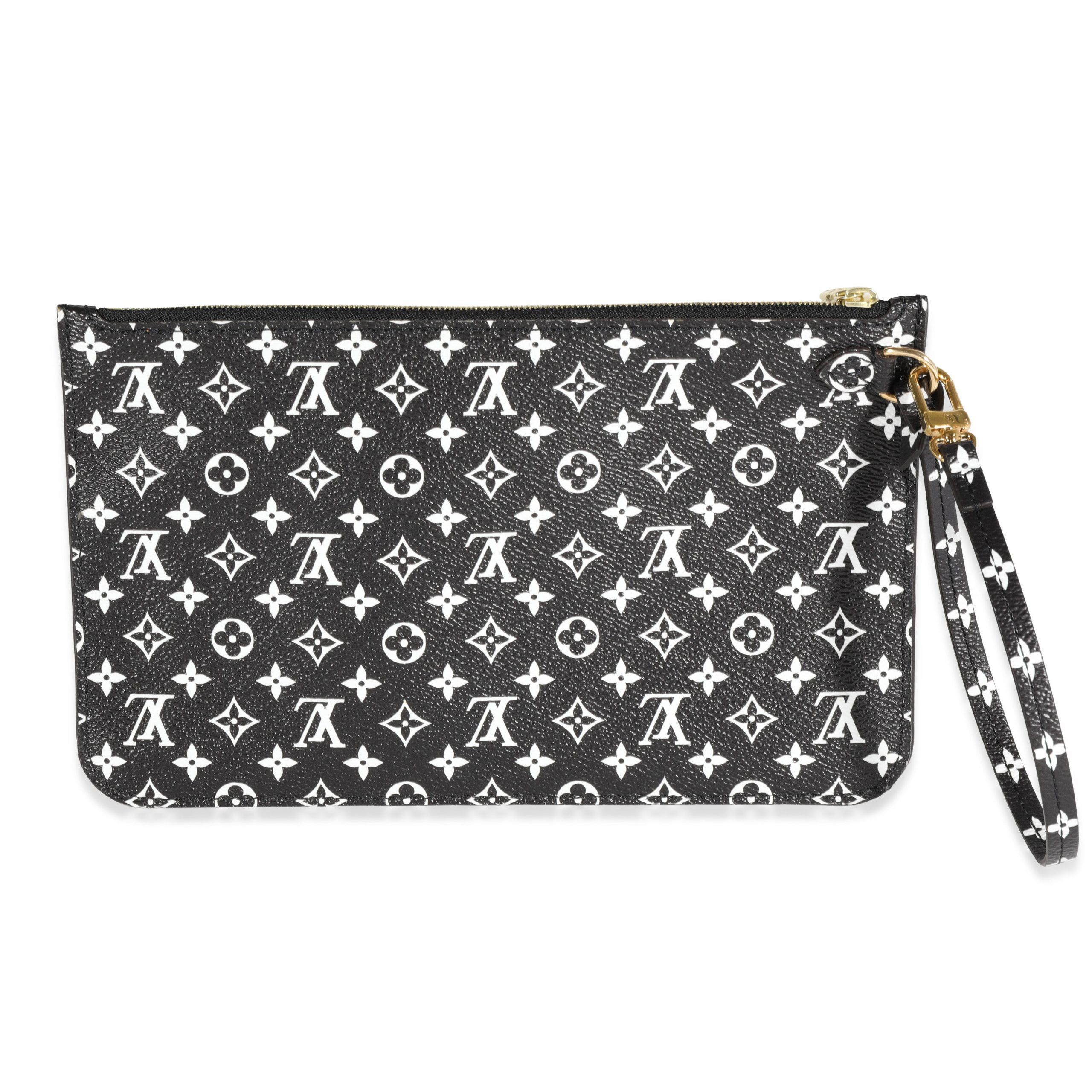 Louis Vuitton Louis Vuitton Black & White Monogram Canvas Neverfull Pochette Size ONE SIZE - 3 Thumbnail
