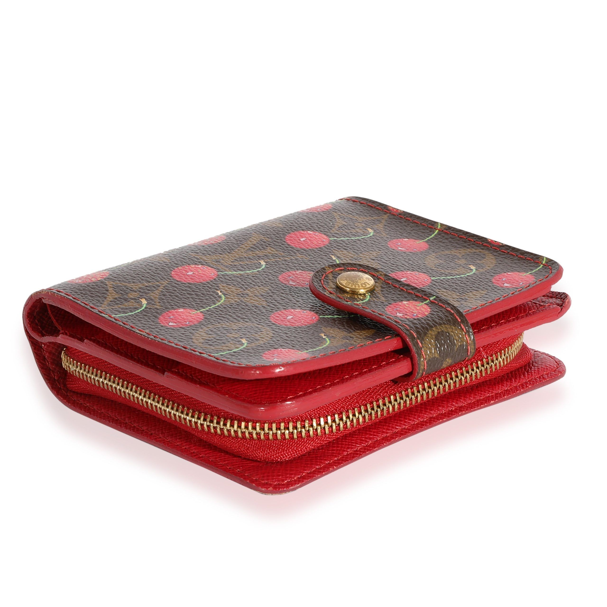 Louis Vuitton Louis Vuitton x Takashi Murakami Monogram Cerises Compact Wallet Size ONE SIZE - 5 Thumbnail