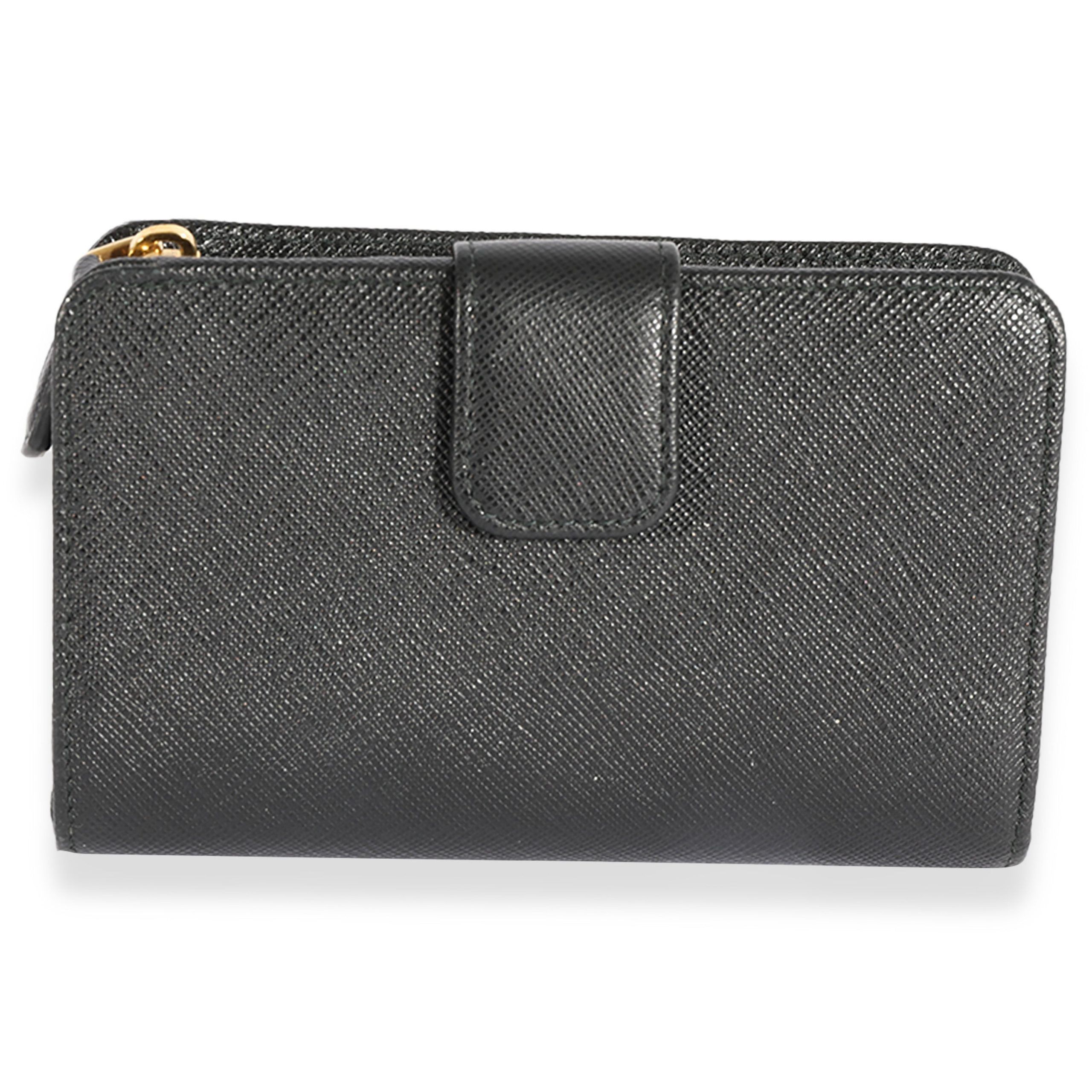 Prada Prada Black Saffiano French Wallet Size ONE SIZE - 3 Thumbnail
