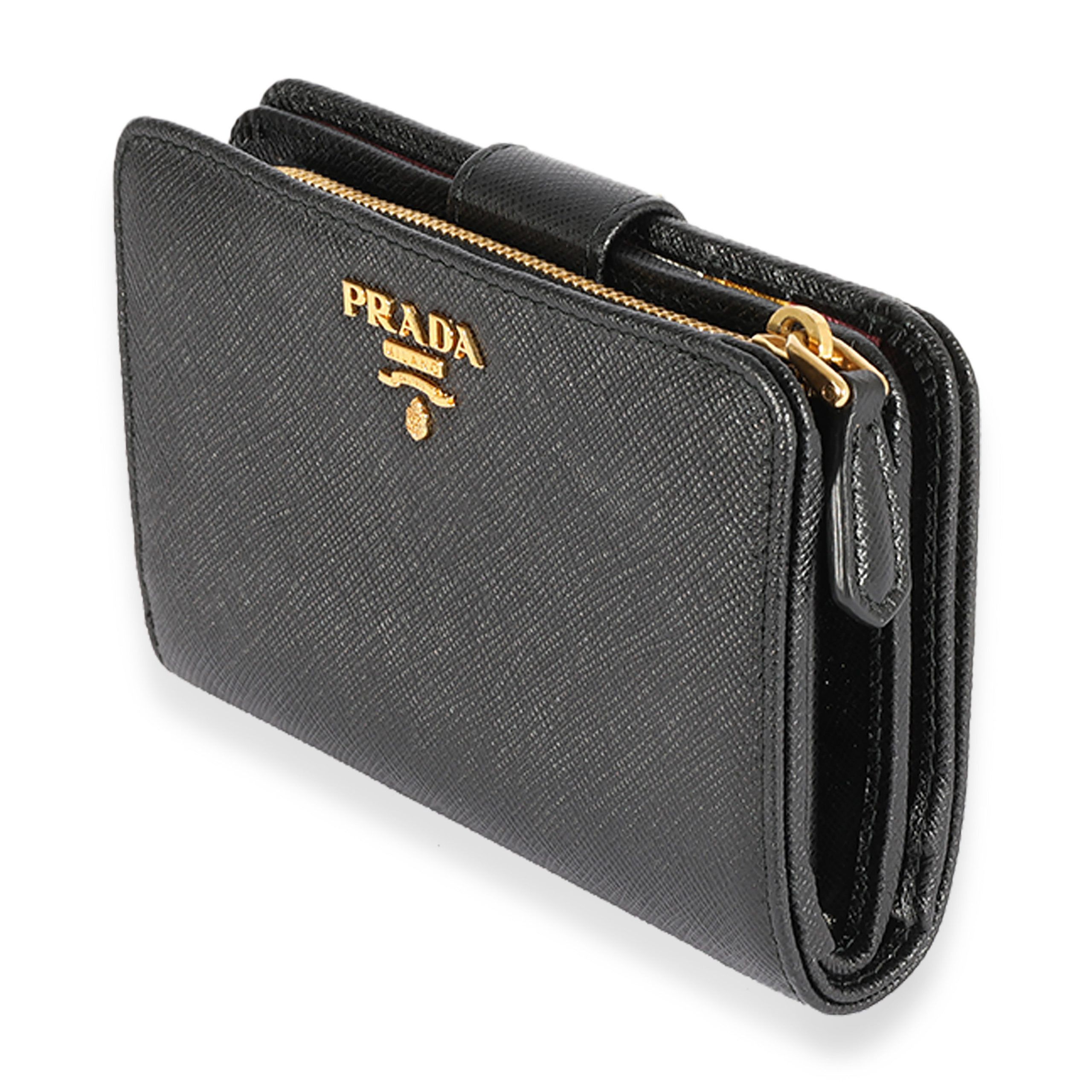 Prada Prada Black Saffiano French Wallet Size ONE SIZE - 2 Thumbnail