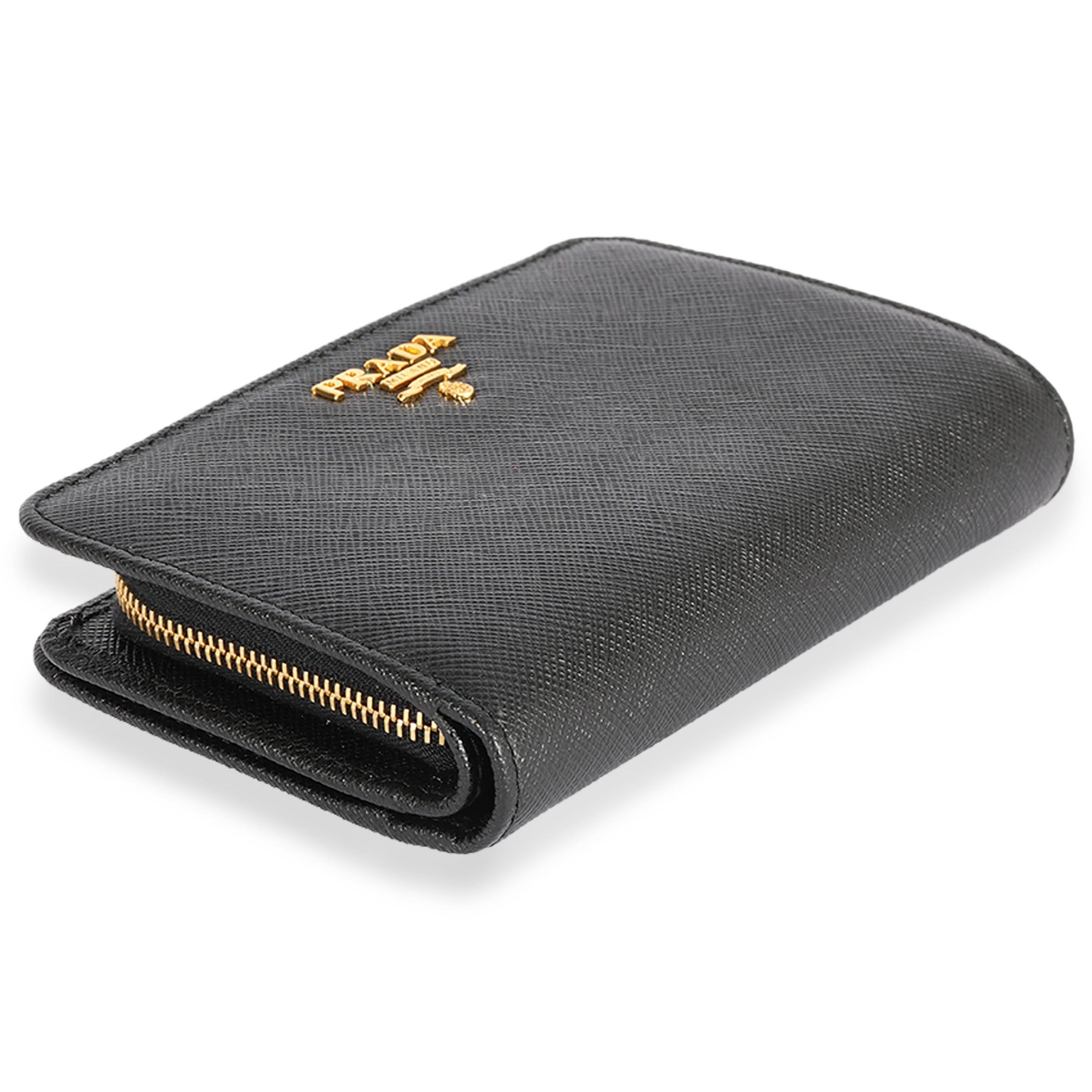 Prada Prada Black Saffiano French Wallet Size ONE SIZE - 4 Thumbnail