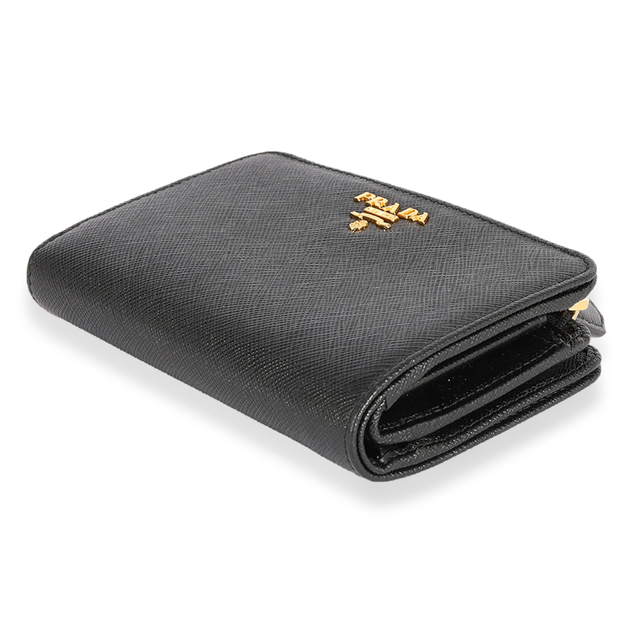 Prada Prada Black Saffiano French Wallet Size ONE SIZE - 6 Thumbnail