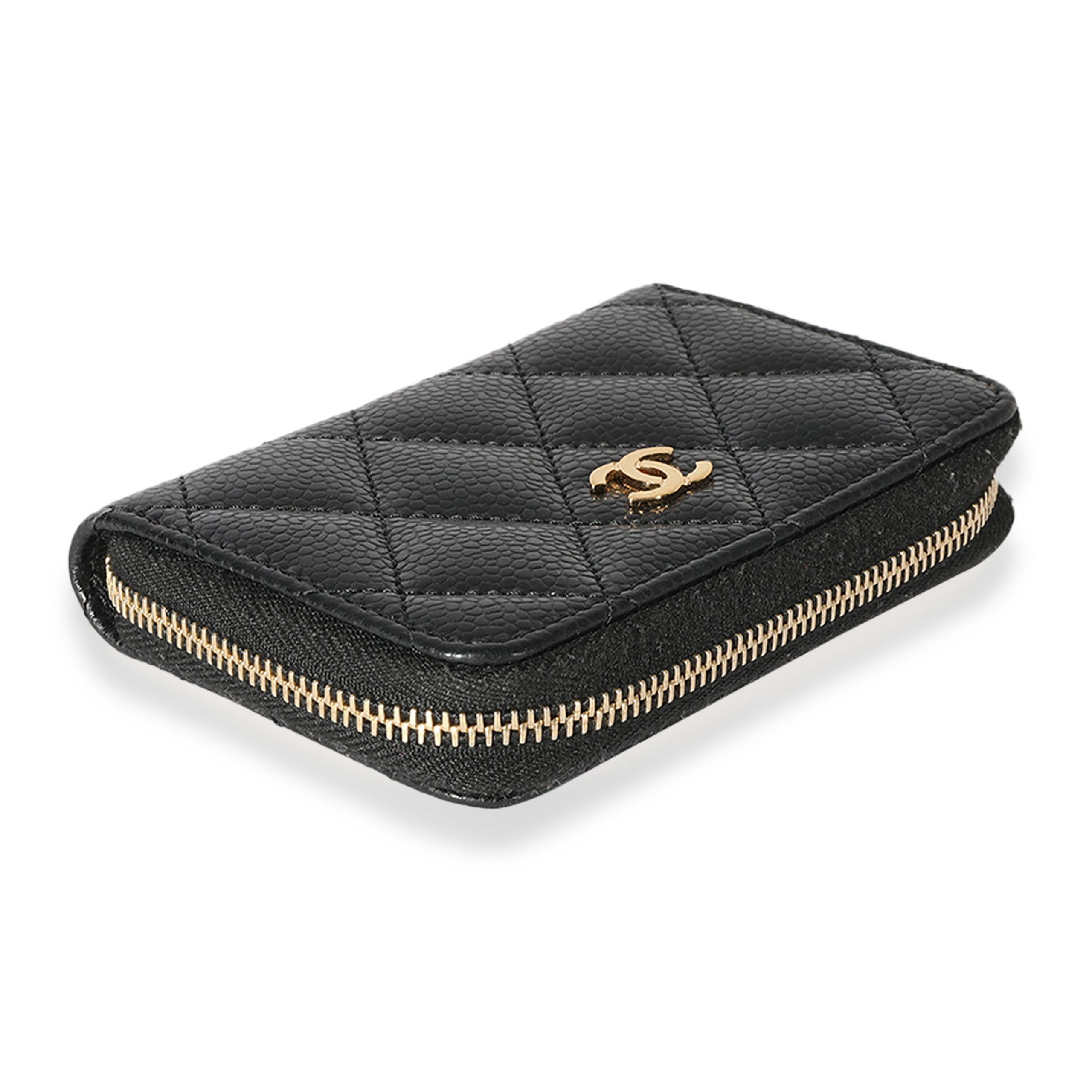 Chanel Chanel Black Caviar CC Zip Coin Purse Size ONE SIZE - 6 Thumbnail