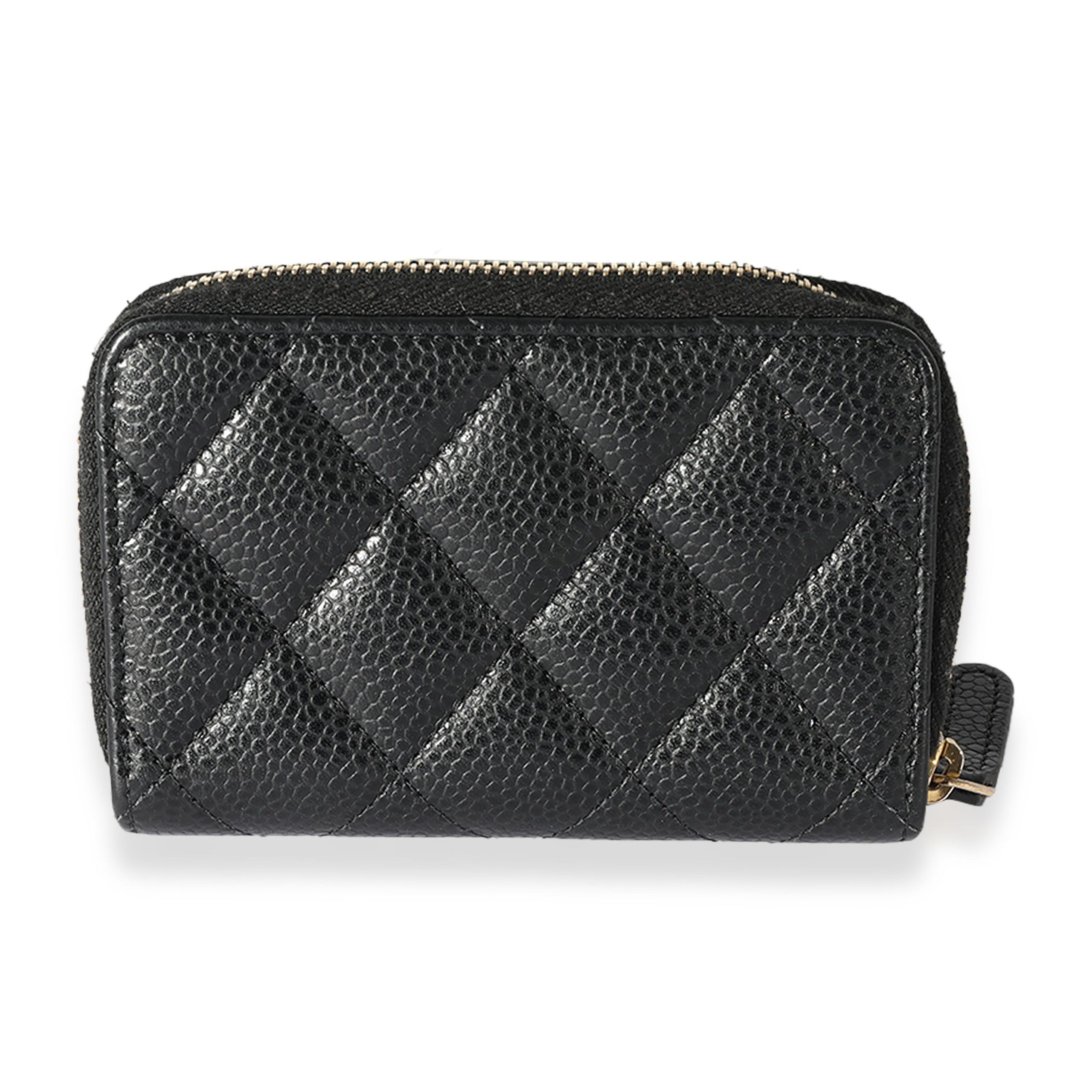 Chanel Chanel Black Caviar CC Zip Coin Purse Size ONE SIZE - 3 Thumbnail