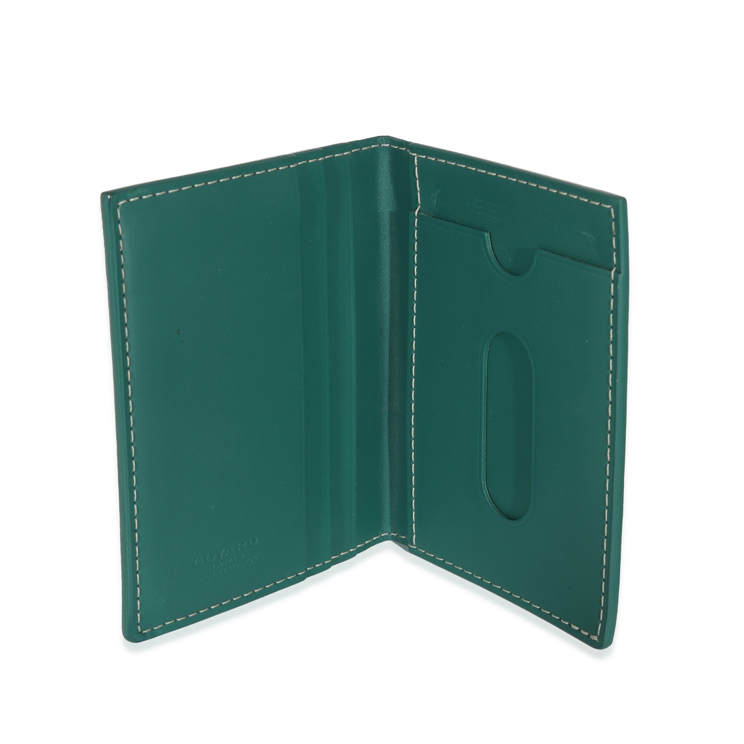 Goyard Goyard Green Goyardine Canvas Saint Marc Card Wallet Size ONE SIZE - 5 Thumbnail