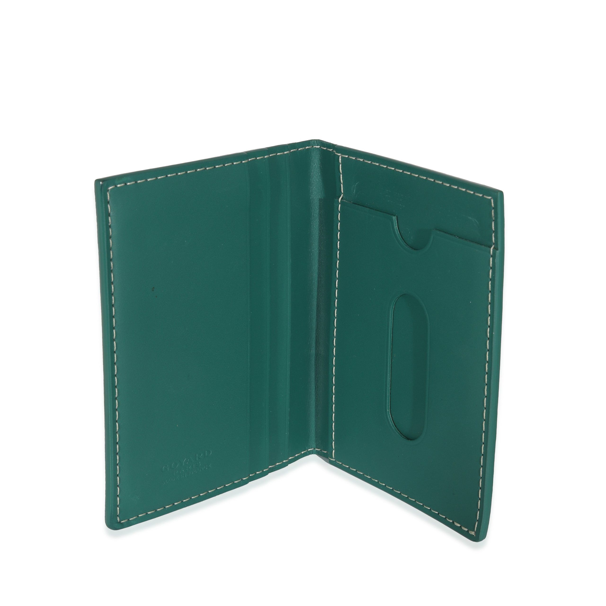 Goyard Goyard Green Goyardine Canvas Saint Marc Card Wallet Size ONE SIZE - 4 Thumbnail