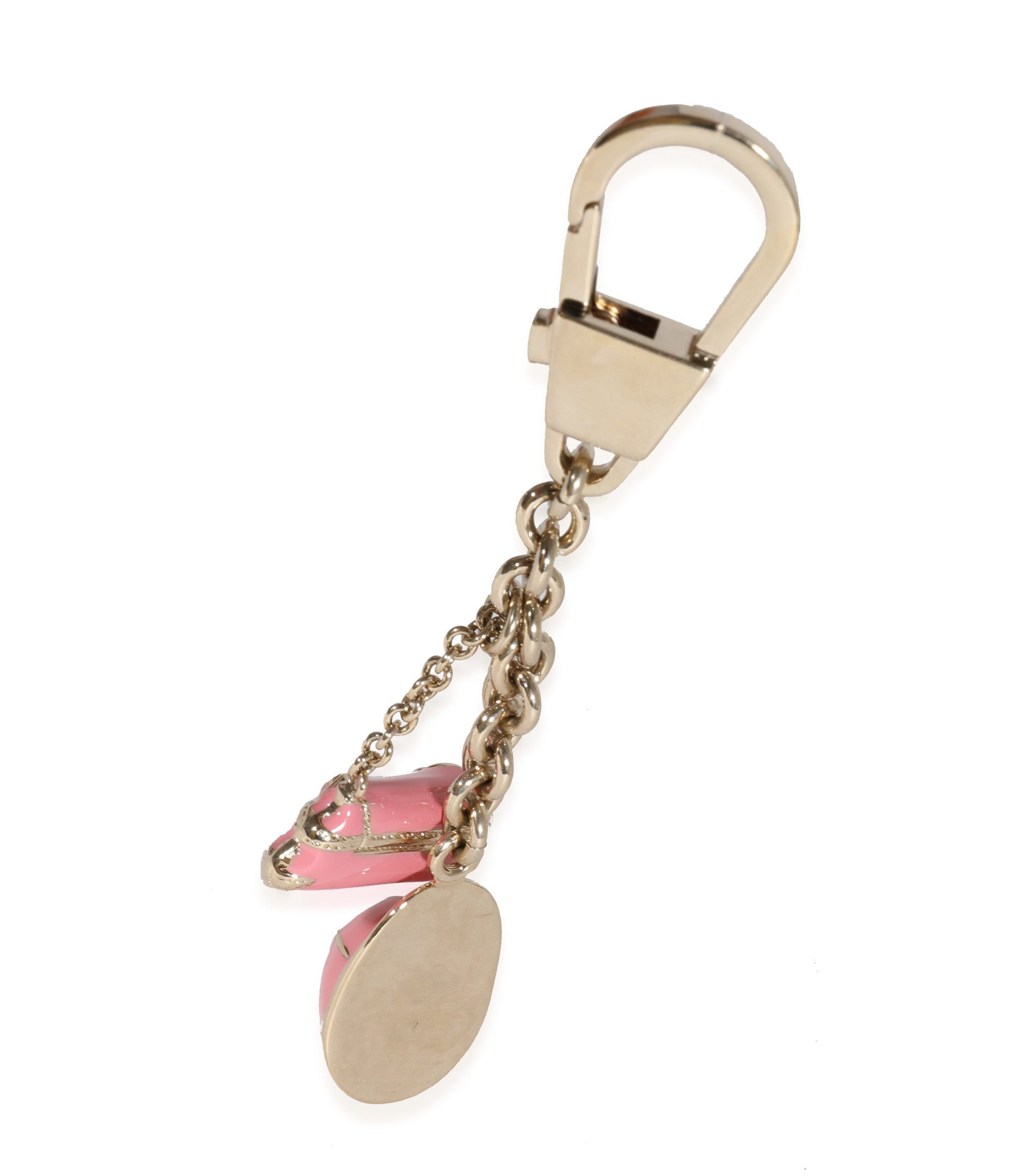 Gucci Gucci Gold Metal & Pink Enamel Equestrian Bag Charm Size ONE SIZE - 2 Thumbnail