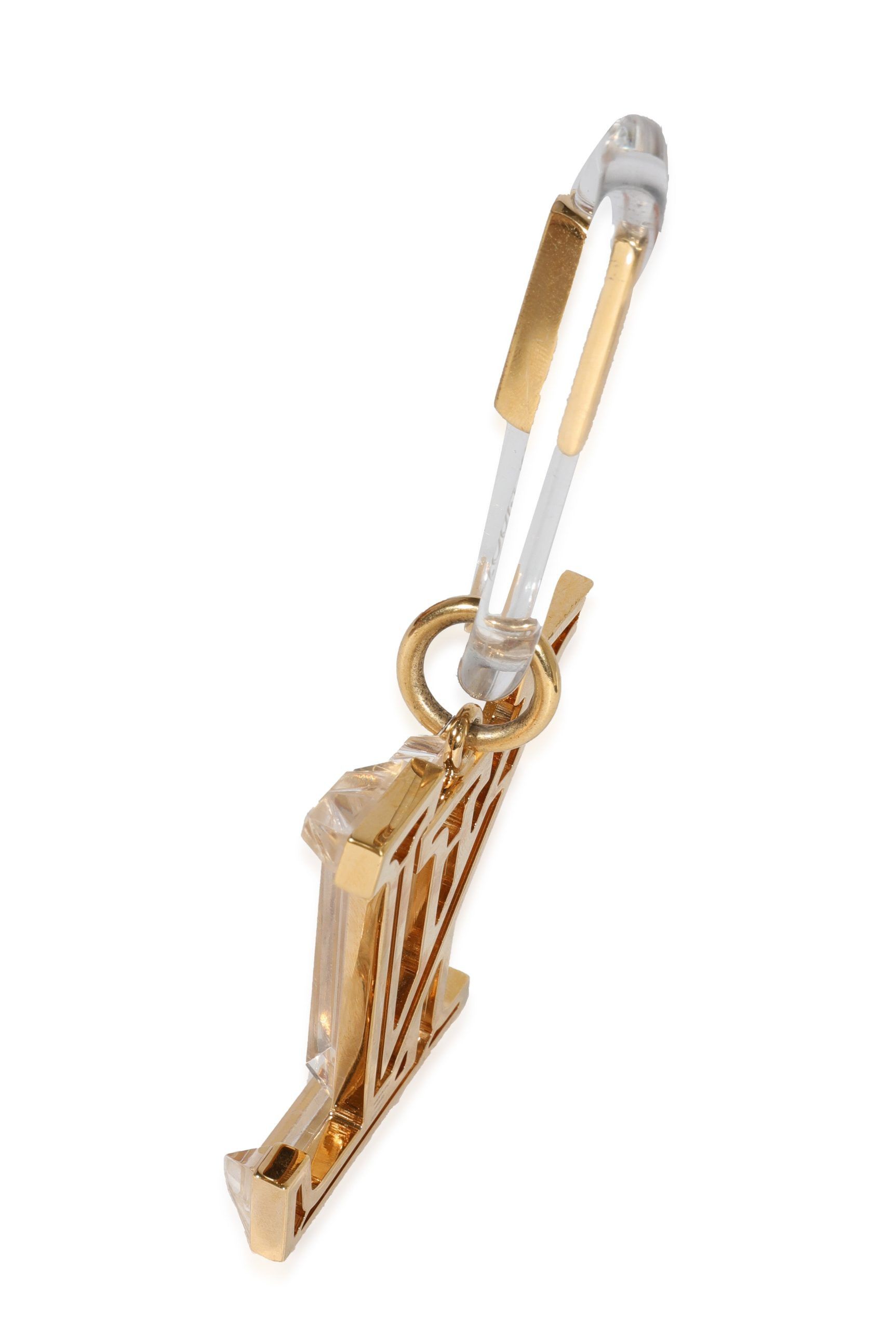 Louis Vuitton Louis Vuitton Clear Resin & Gold Metal LV Prism Bag Charm Size ONE SIZE - 2 Thumbnail