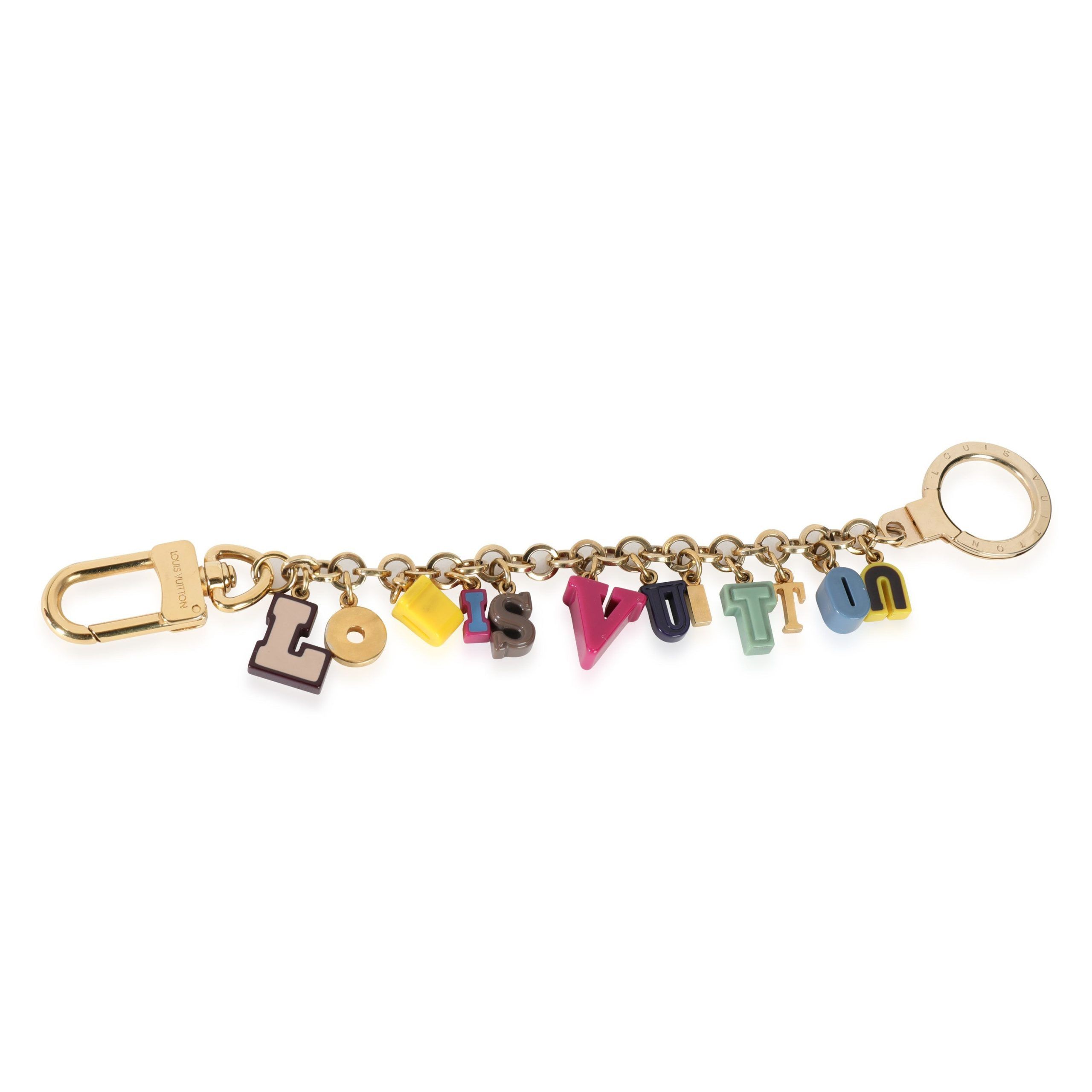 Louis Vuitton Louis Vuitton Multicolor Resin & Gold-Tone Playtime Letters Bag Charm Size ONE SIZE - 2 Thumbnail