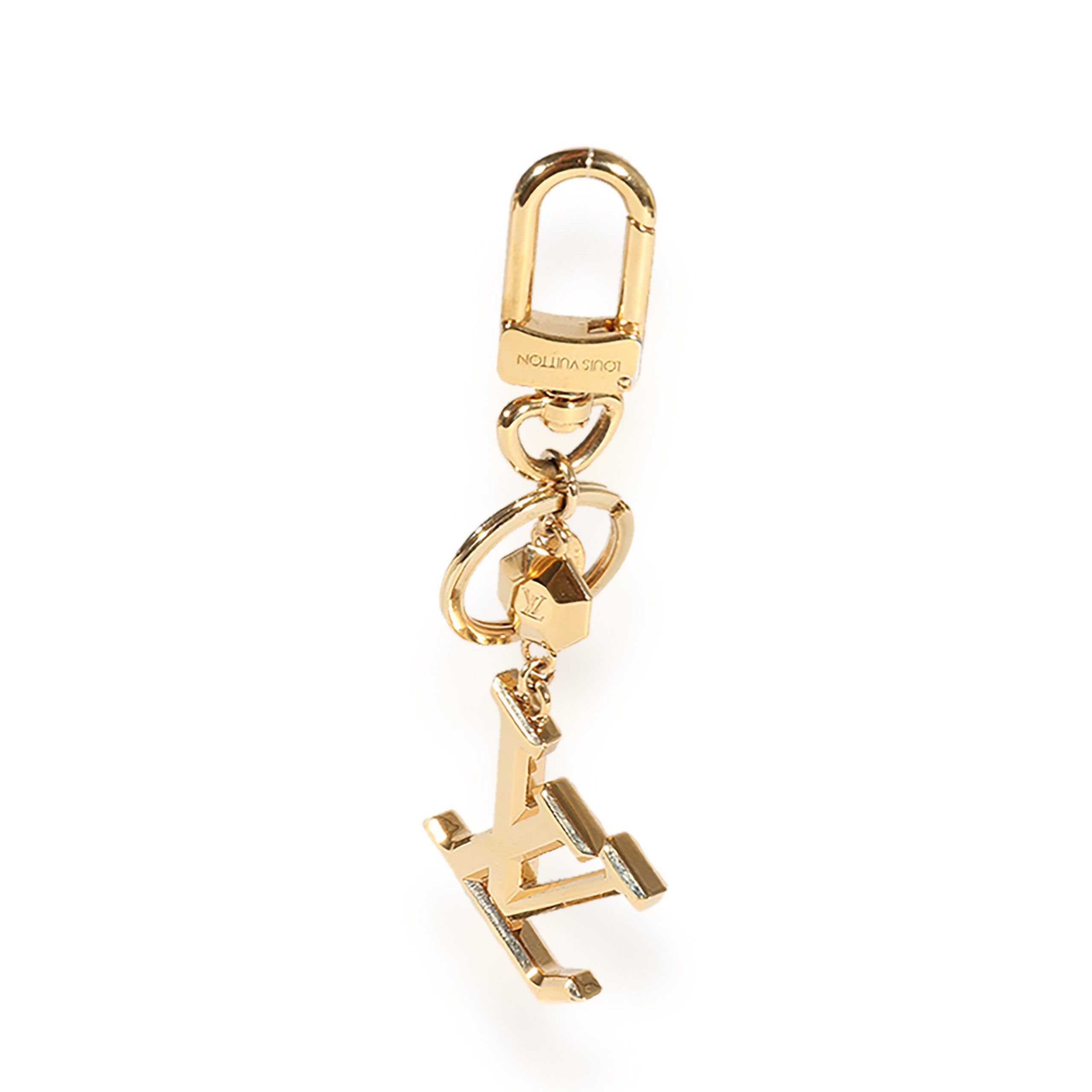 Louis Vuitton Louis Vuitton Gold Metal LV Facettes Bag Charm Size ONE SIZE - 2 Thumbnail