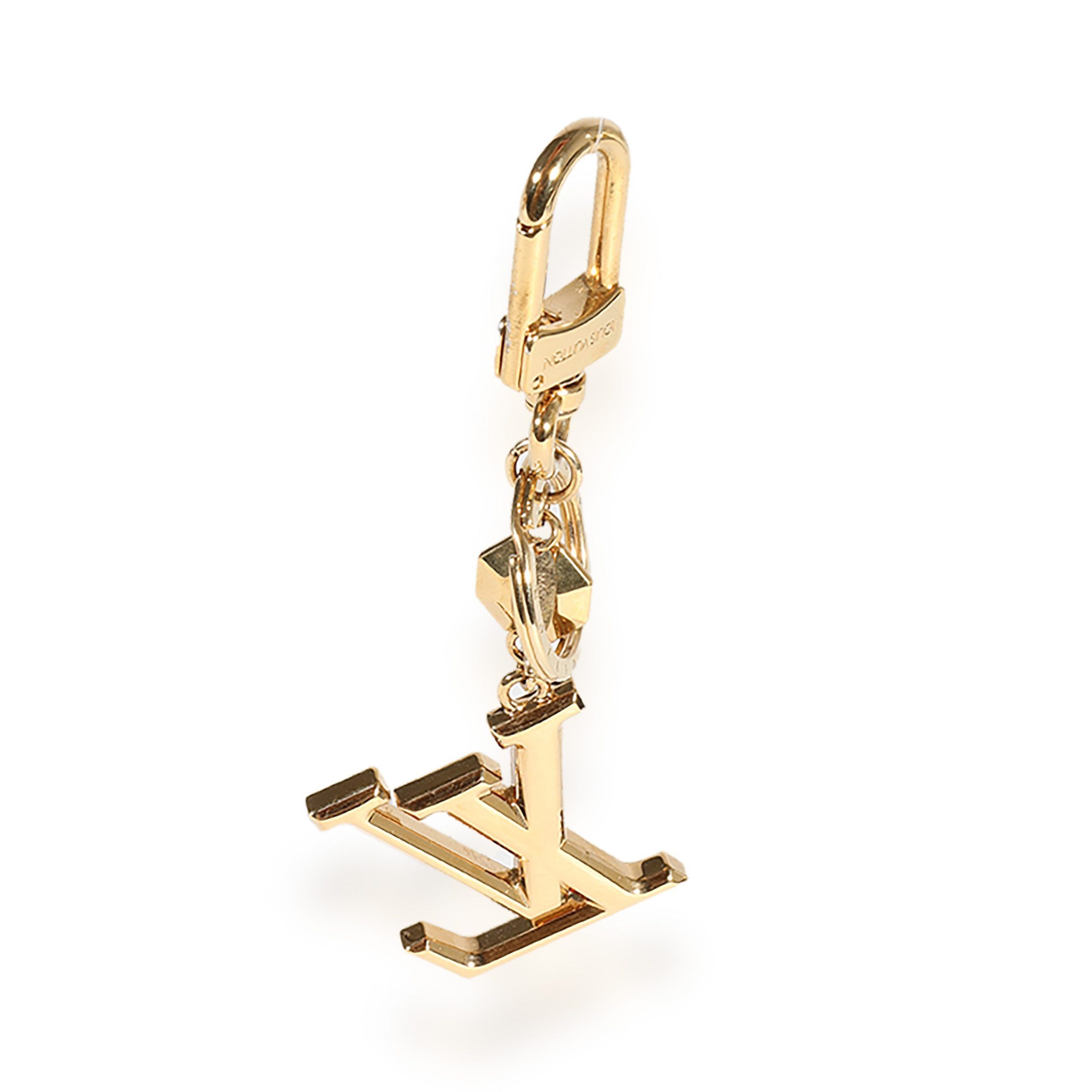 Louis Vuitton Louis Vuitton Gold Metal LV Facettes Bag Charm Size ONE SIZE - 4 Thumbnail