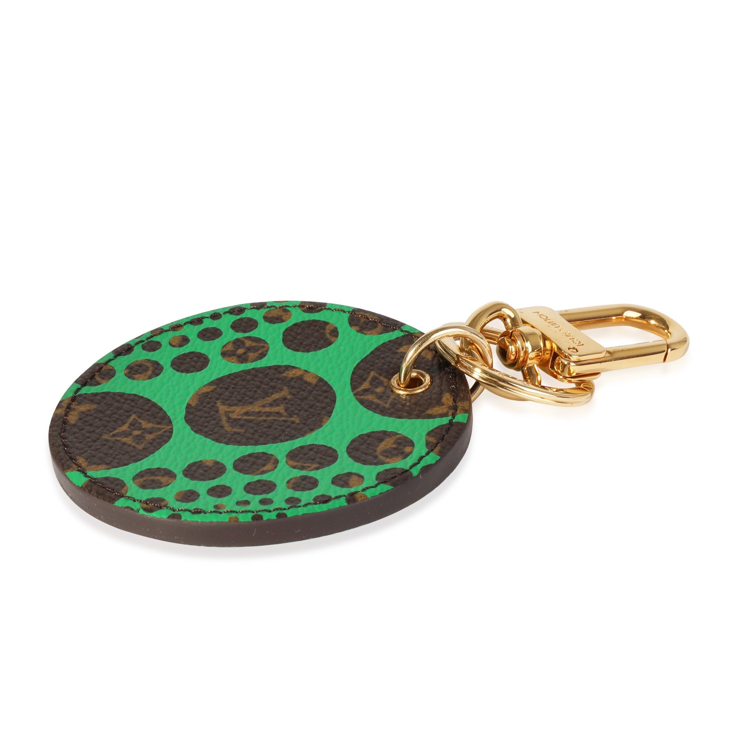 Louis Vuitton Louis Vuitton x Yayoi Kusama Green Infinity Dots Monogram Canvas Bag Charm Size ONE SIZE - 4 Thumbnail