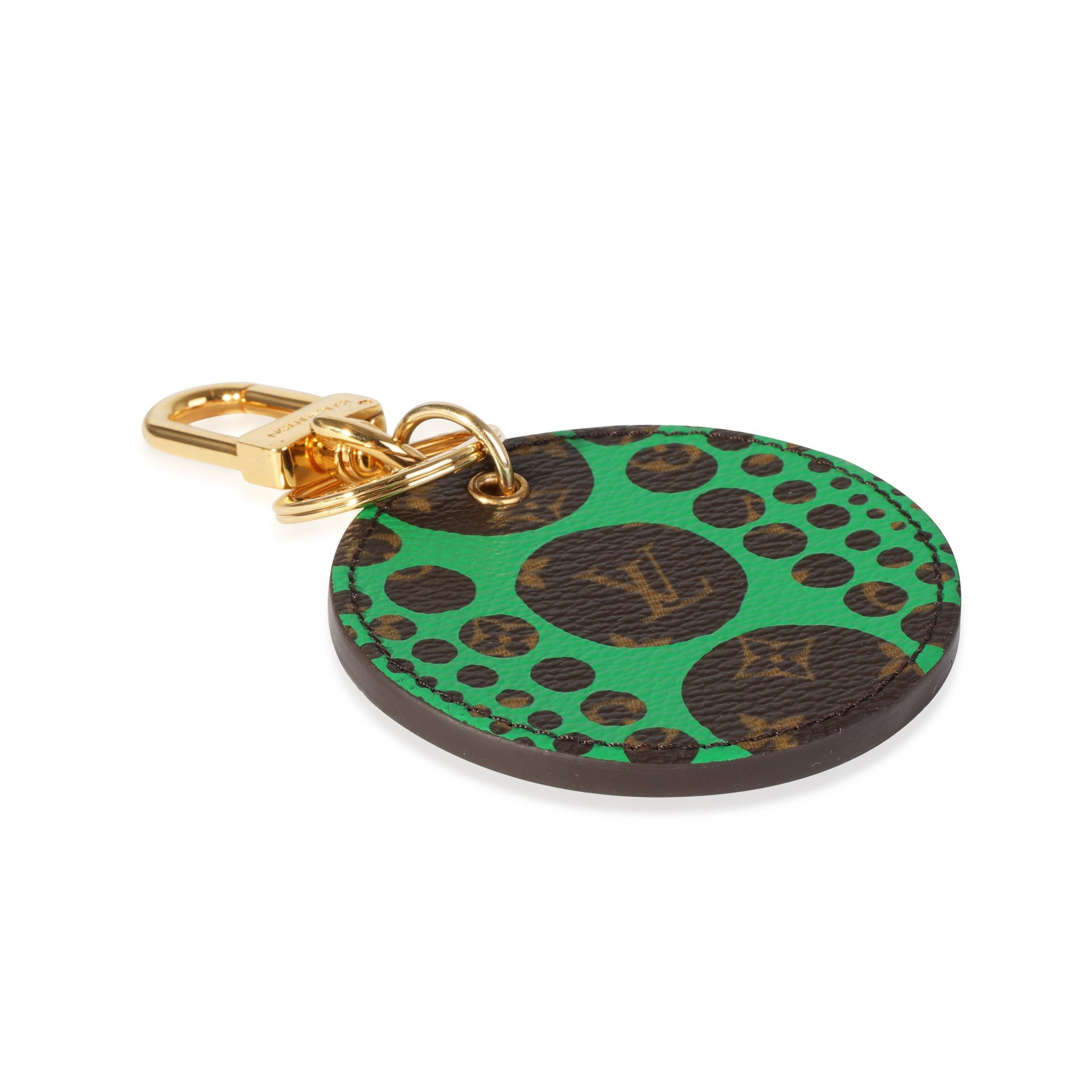 Louis Vuitton Louis Vuitton x Yayoi Kusama Green Infinity Dots Monogram Canvas Bag Charm Size ONE SIZE - 3 Thumbnail