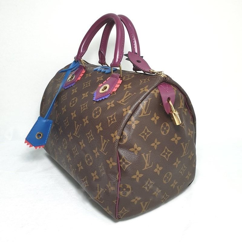 Louis Vuitton LOUIS VUITTON Speedy 30 Monogram Limited Edition Totem Magenta Size ONE SIZE - 2 Thumbnail