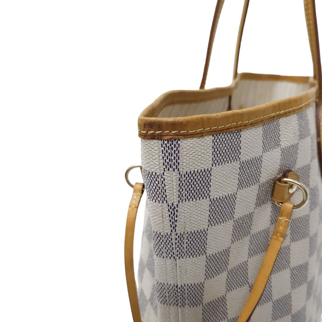 Louis Vuitton LOUIS VUITTON Neverfull Damier Azur MM Tote Bag Size ONE SIZE - 4 Thumbnail