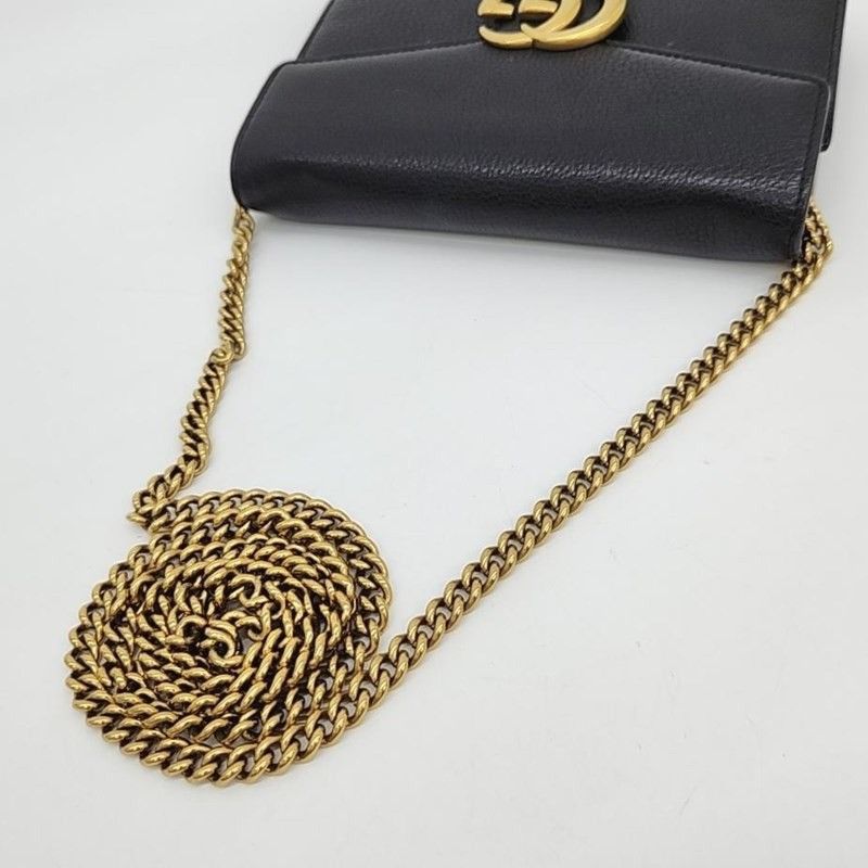 Gucci GUCCI GG Marmont Chain Wallet Shoulder Bag 401232 Size ONE SIZE - 4 Thumbnail