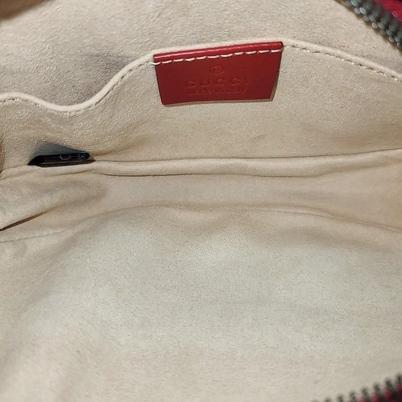 Gucci GUCCI GG Marmont Waist bag 476434 leather Red Size ONE SIZE - 6 Thumbnail