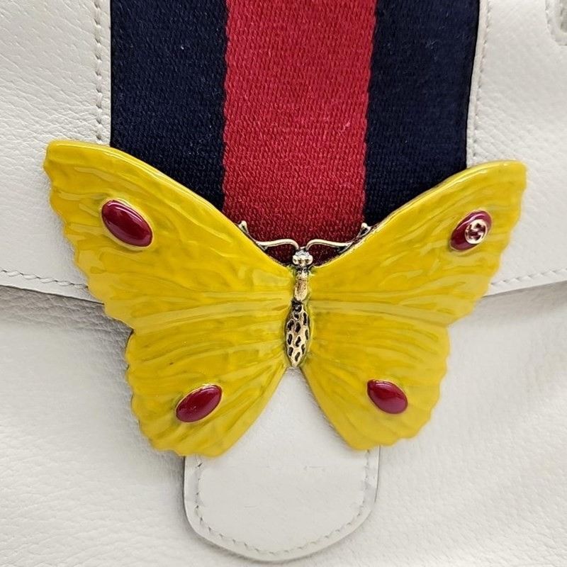 Gucci GUCCI Totem Butterfly Medium Leather Shoulder Bag 505344 Size ONE SIZE - 3 Thumbnail