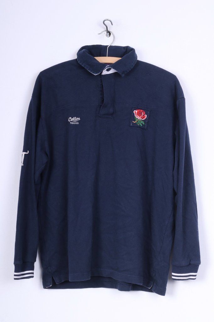 Cotton Traders Cotton Traders England National Rugby Union Mens L Polo Shirt Long Sleeve Navy Cotton 0690 Grailed