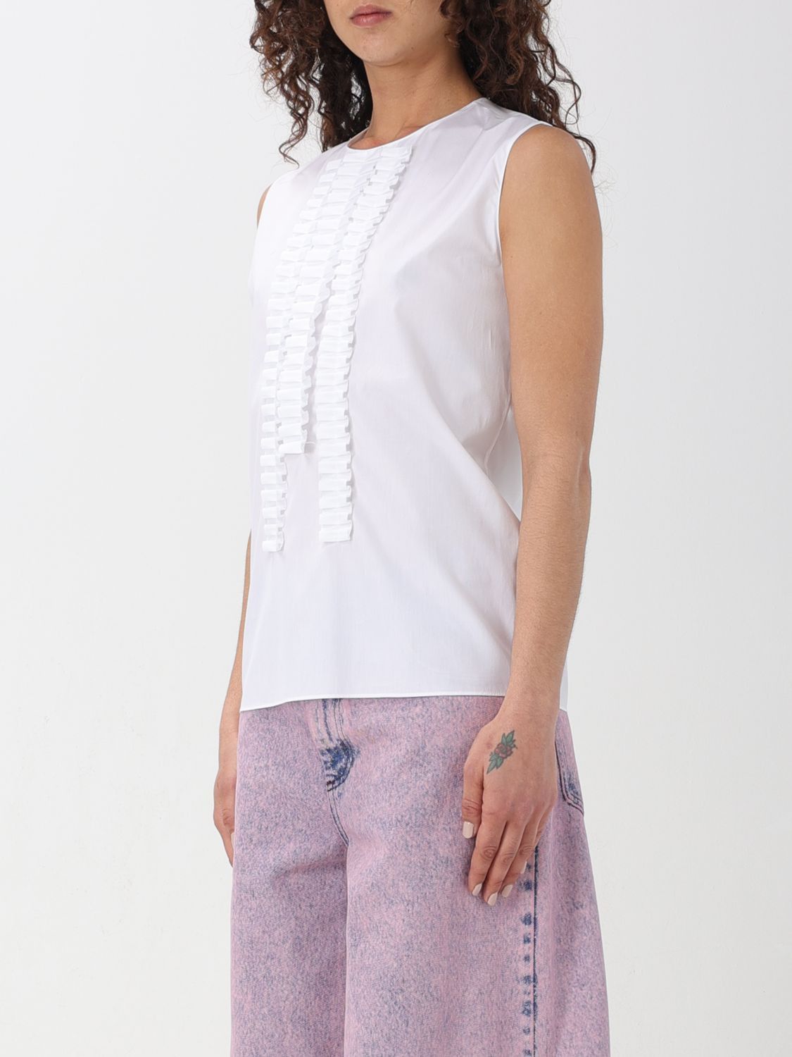 Marni Marni Shirt Woman White Size S / US 4 / IT 40 - 4 Thumbnail