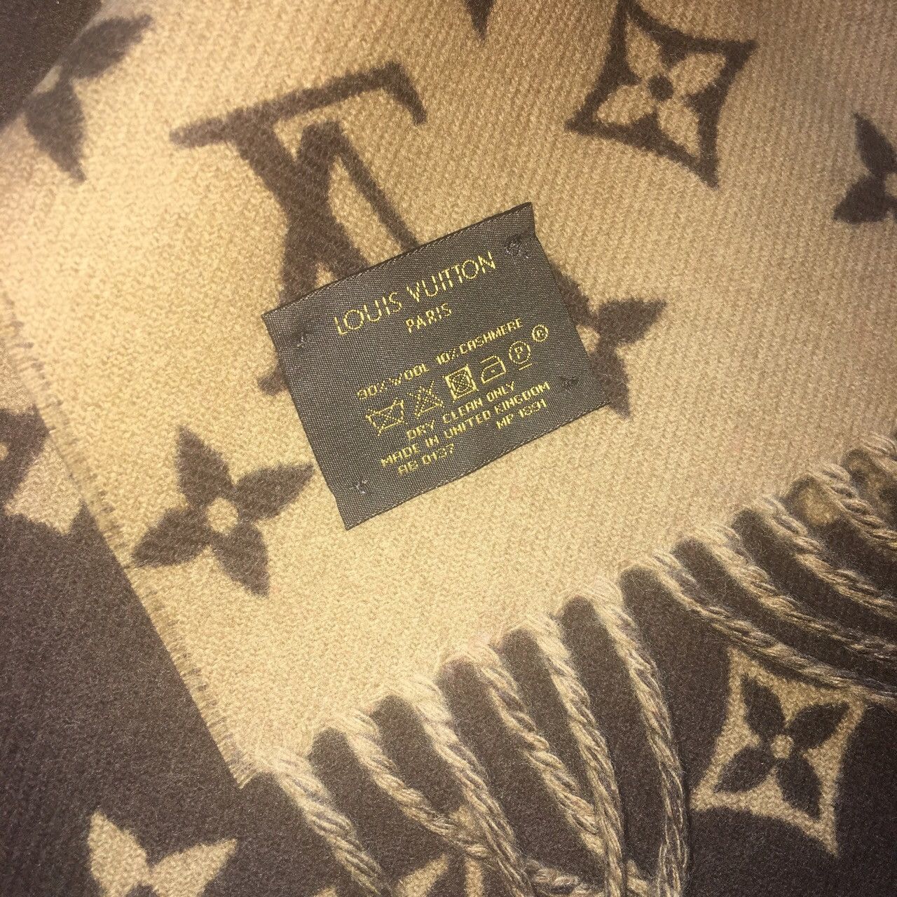 Louis Vuitton × Supreme Brown Monogram Scarf 🧣 Size ONE SIZE - 9 Thumbnail