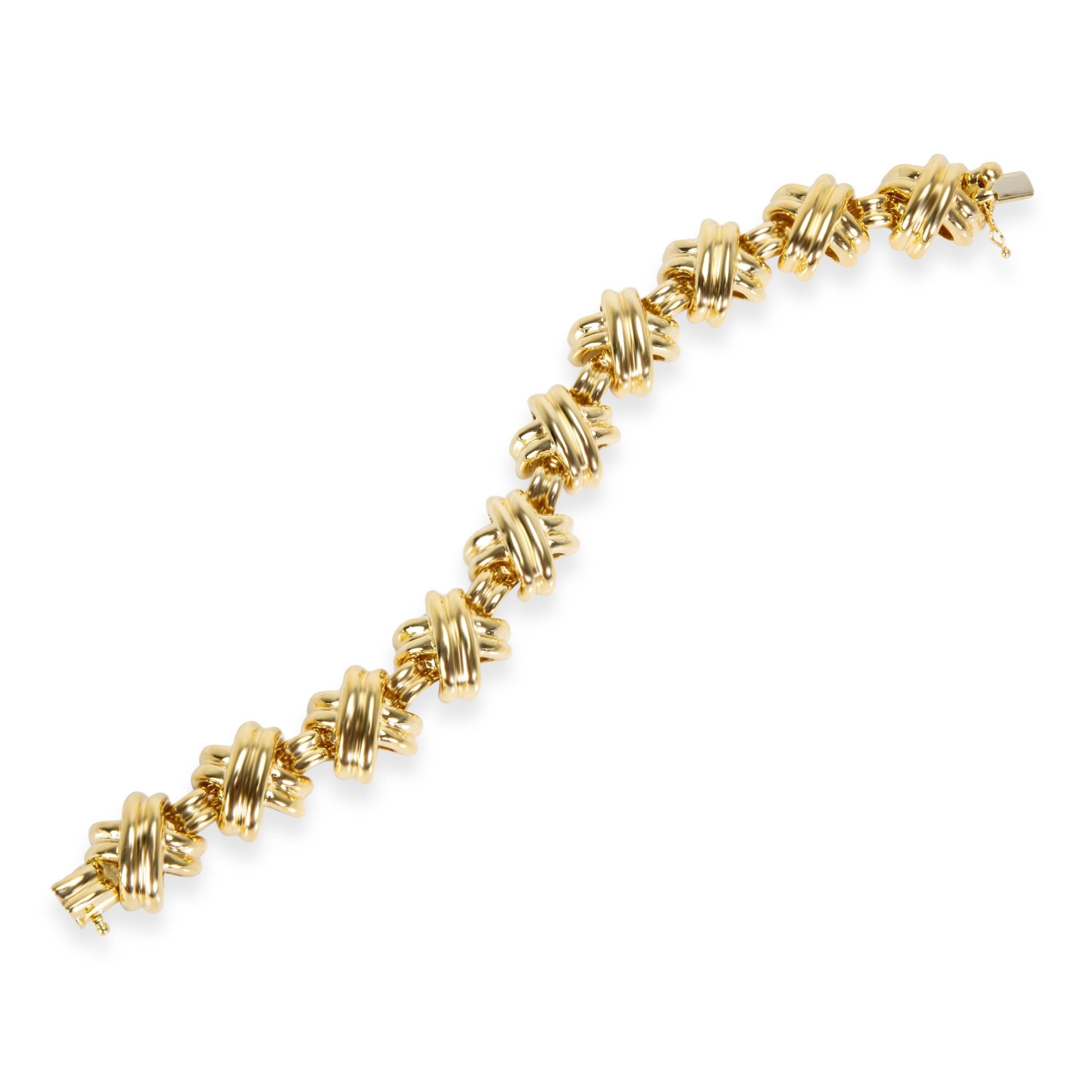 Tiffany & Co. Vintage Tiffany & Co. X Bracelet in 18K Yellow Gold Size ONE SIZE - 2 Thumbnail