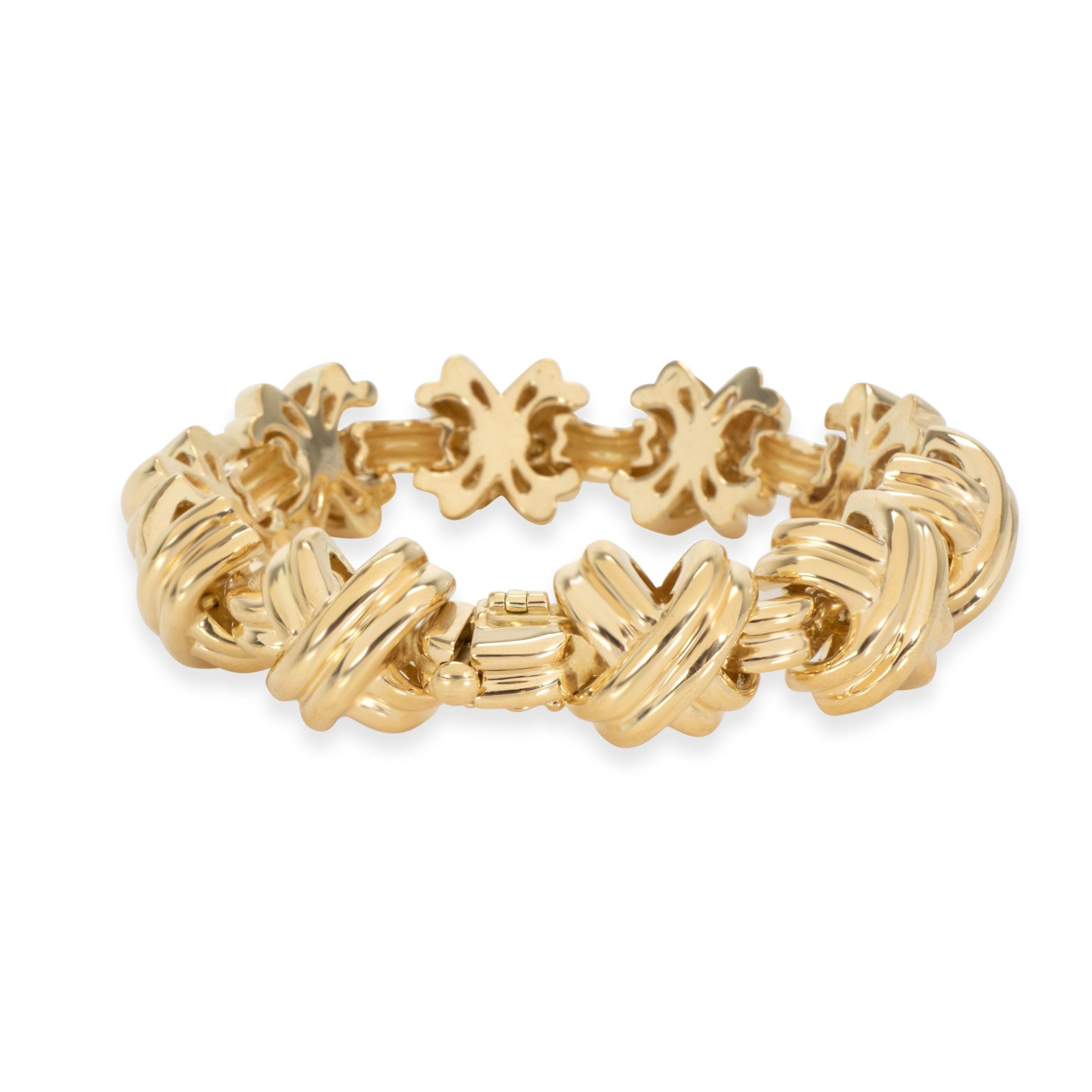 Tiffany & Co. Vintage Tiffany & Co. X Bracelet in 18K Yellow Gold Size ONE SIZE - 3 Thumbnail
