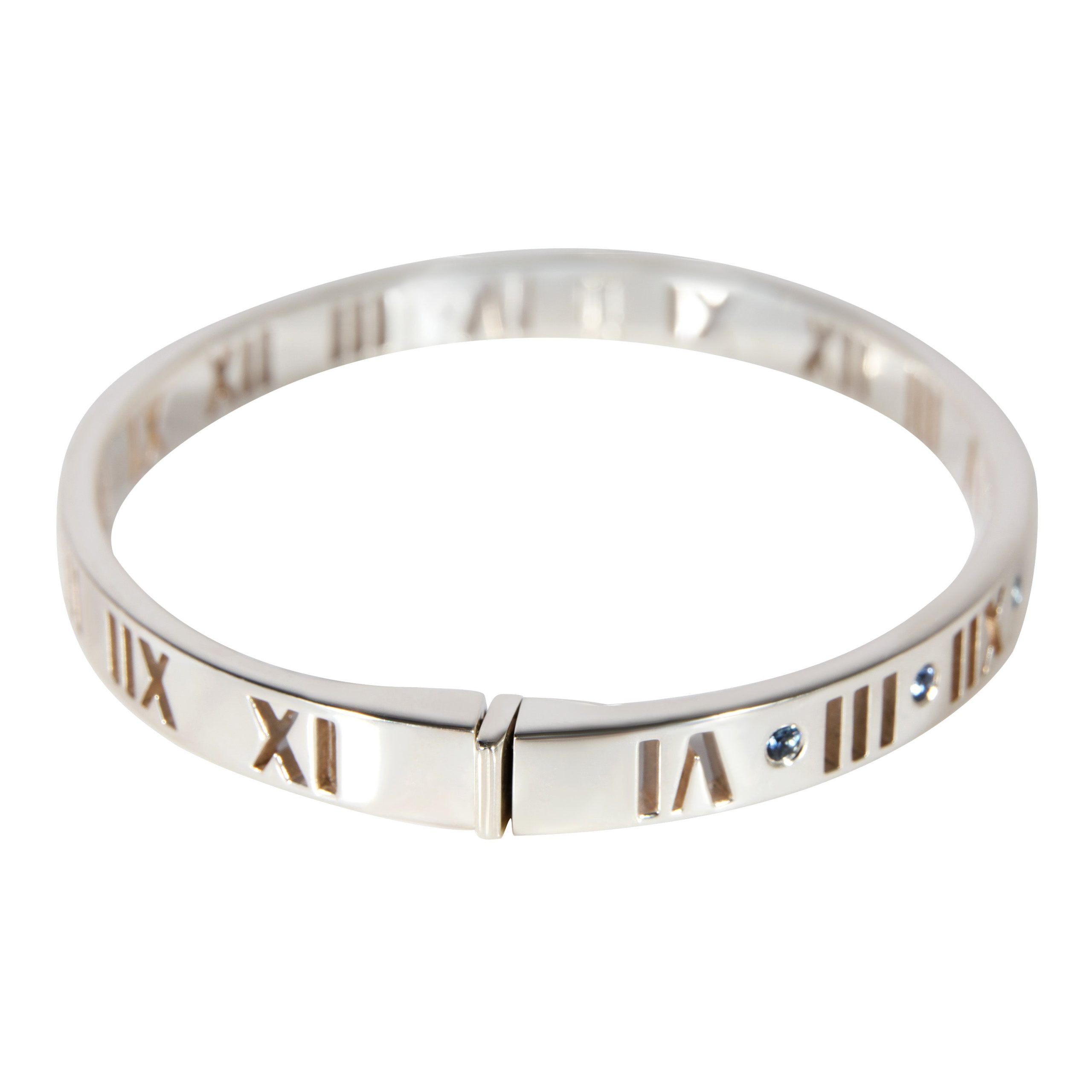 Tiffany & Co. Tiffany & Co. Atlas Sapphire Bangle in Sterling Silver Size ONE SIZE - 2 Thumbnail