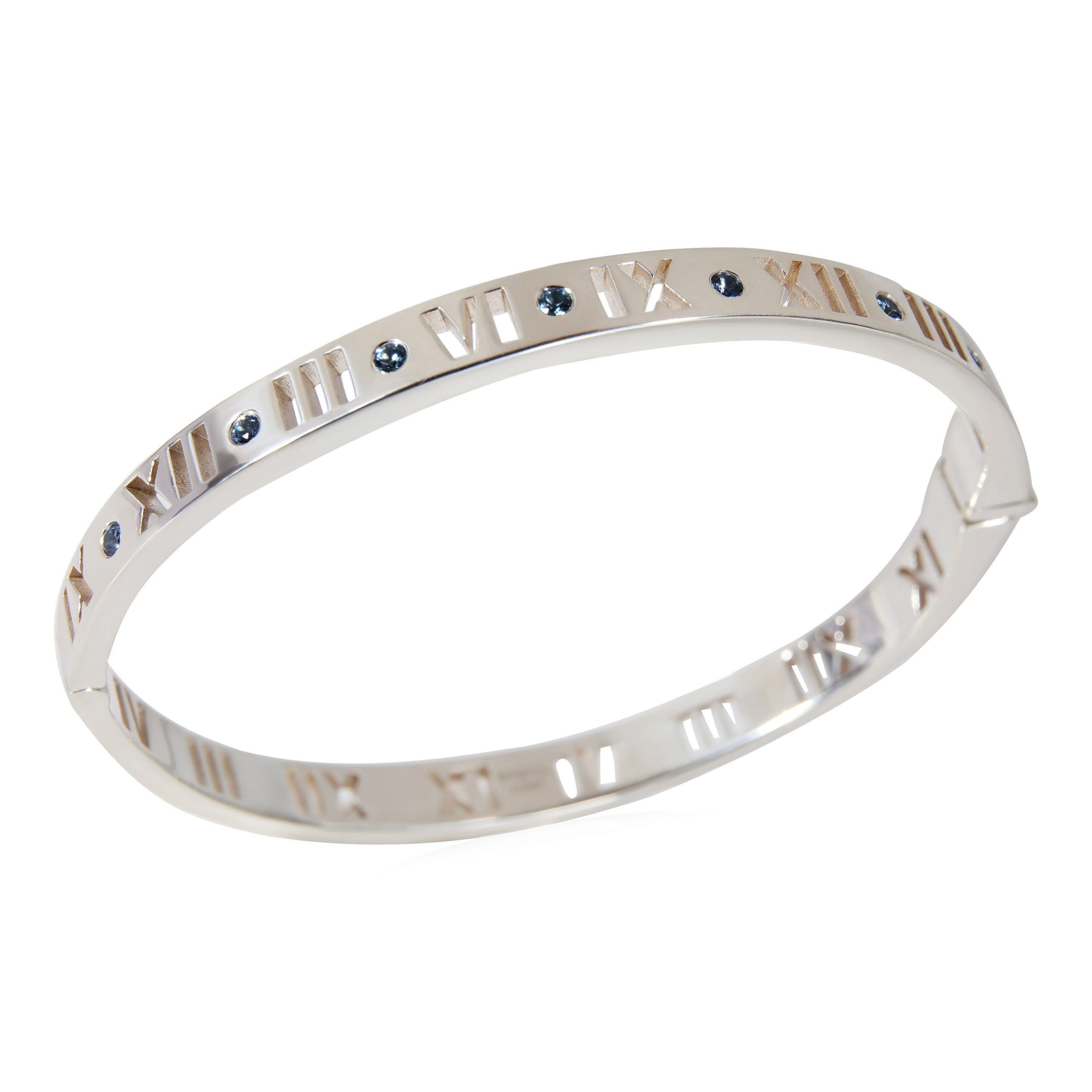 Tiffany & Co. Tiffany & Co. Atlas Sapphire Bangle in Sterling Silver Size ONE SIZE - 4 Thumbnail