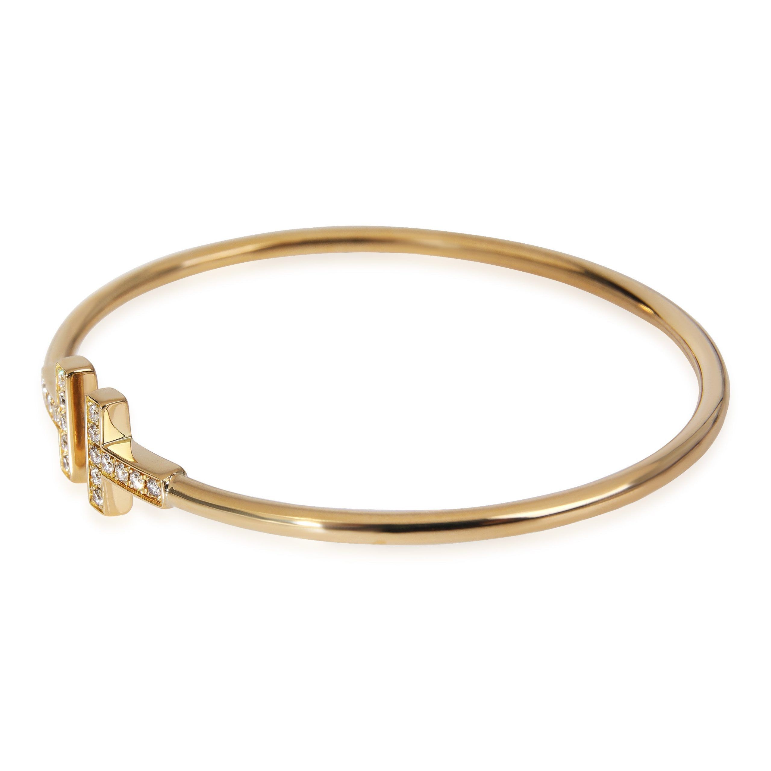 Tiffany & Co. Tiffany & Co. T Wire Diamond Bracelet in 18K Yellow Gold Size ONE SIZE - 2 Thumbnail