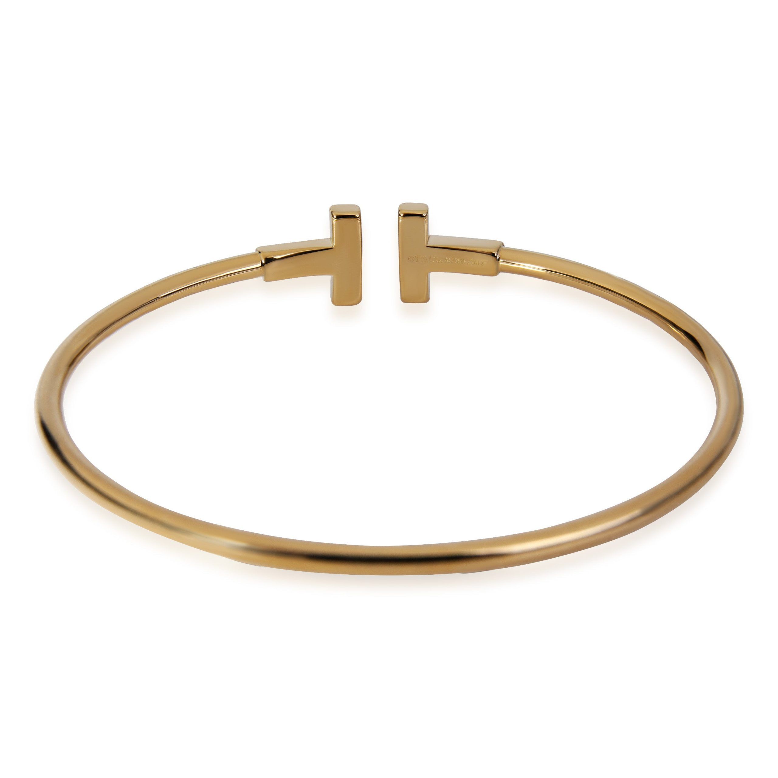 Tiffany & Co. Tiffany & Co. T Wire Diamond Bracelet in 18K Yellow Gold Size ONE SIZE - 5 Thumbnail
