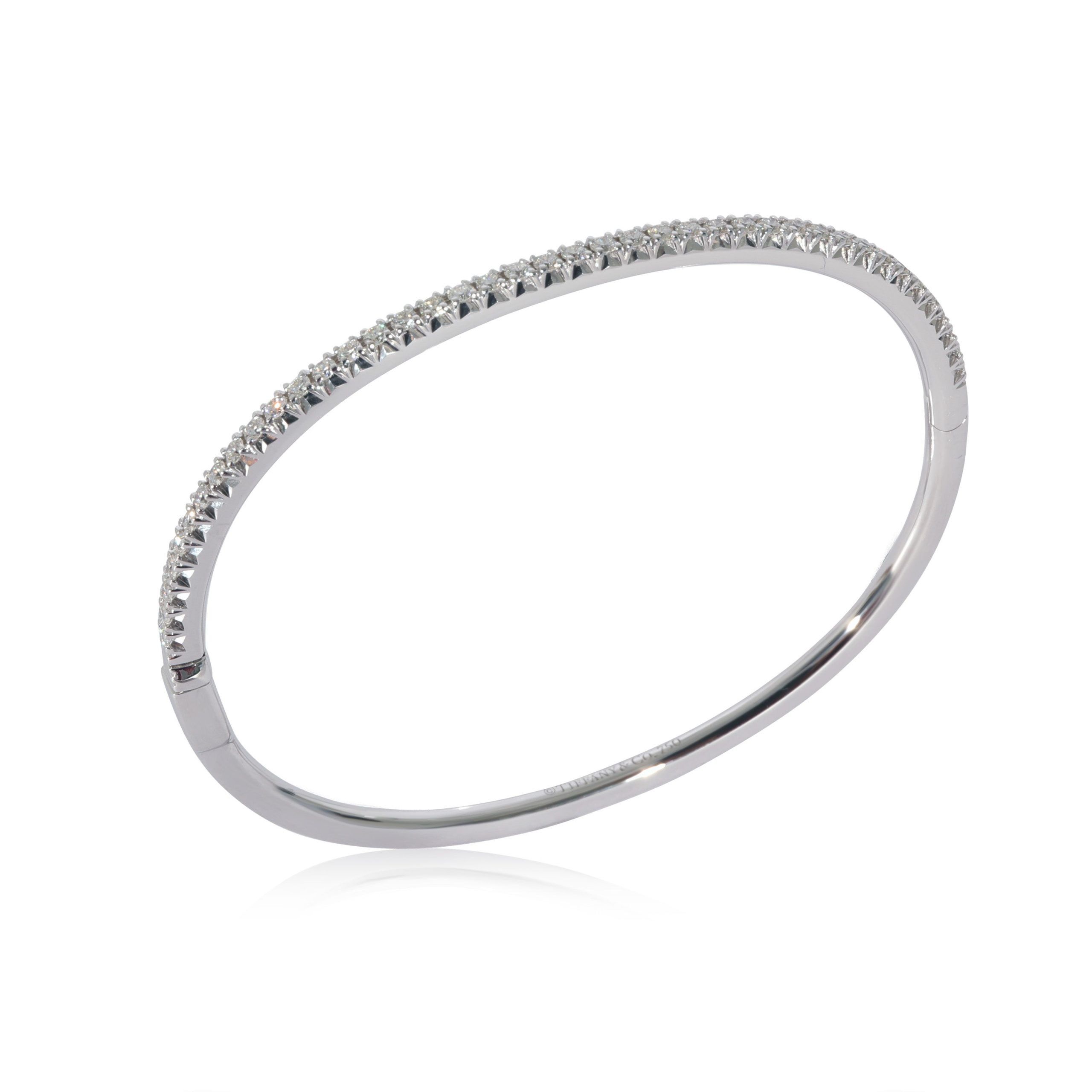 Tiffany & Co. Tiffany & Co. Metro Diamond Bracelet in 18k White Gold 0.61 CTW Size ONE SIZE - 3 Thumbnail
