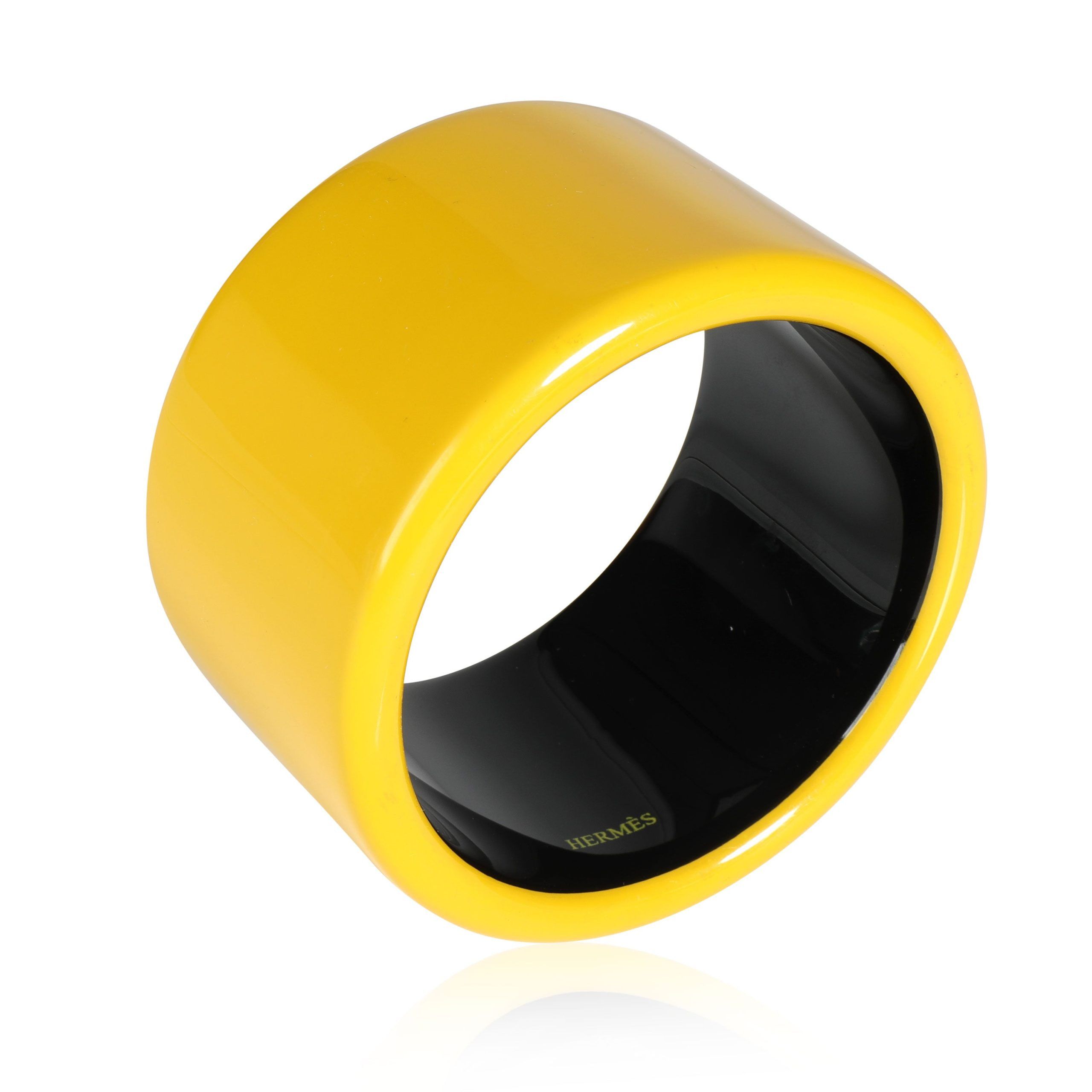 Hermes Hermès Assam 2" Wide Yellow Bangle Size ONE SIZE - 2 Thumbnail