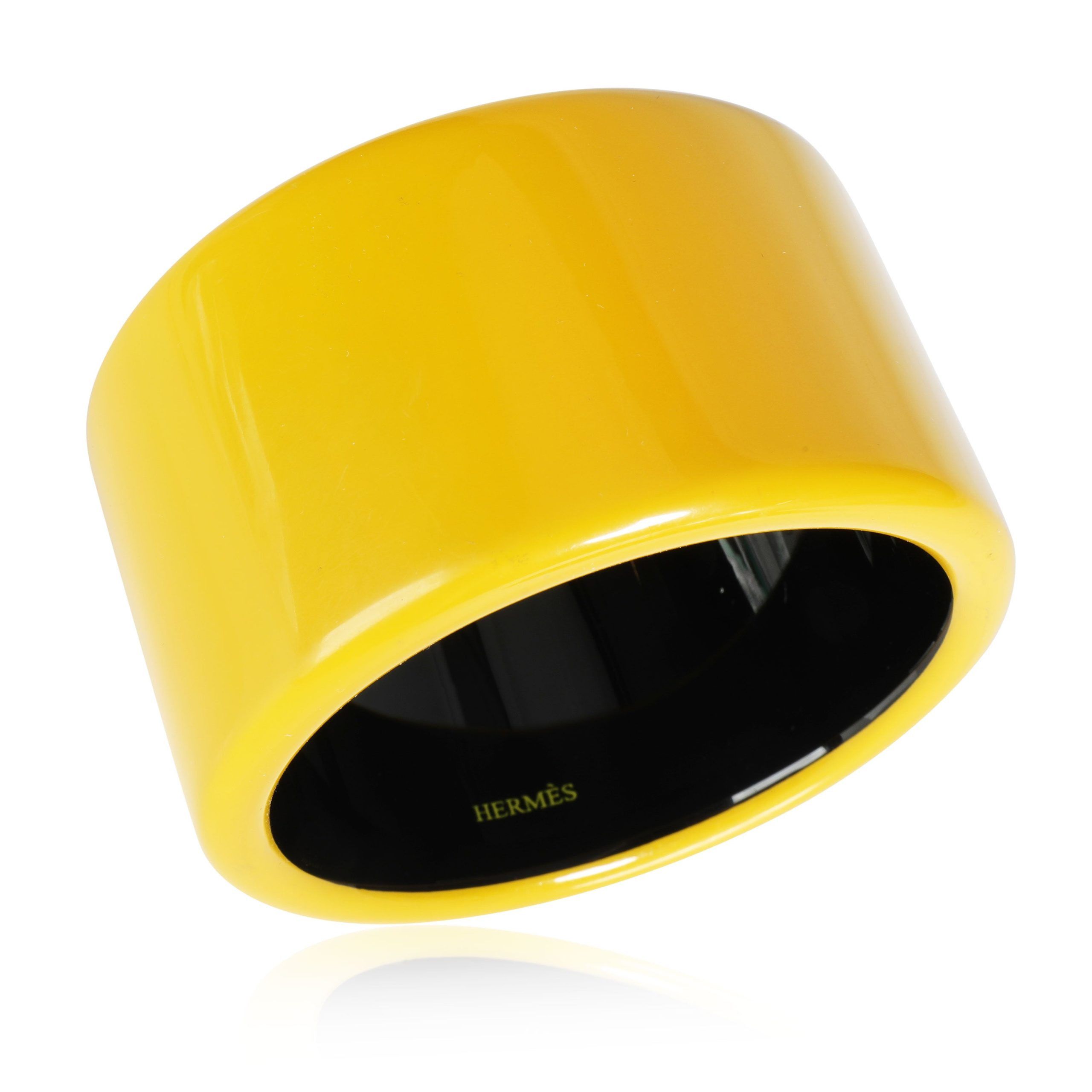 Hermes Hermès Assam 2" Wide Yellow Bangle Size ONE SIZE - 3 Thumbnail