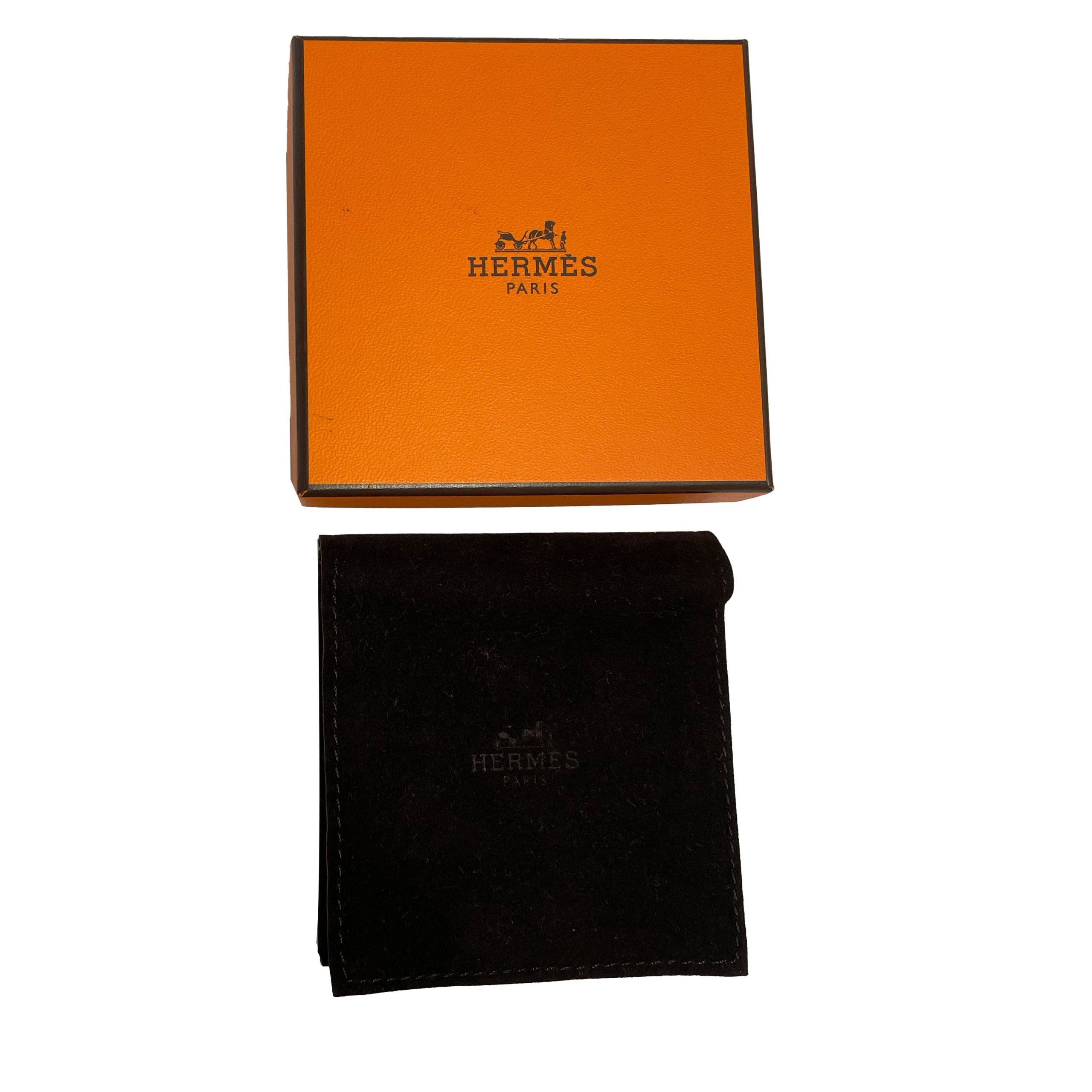 Hermes Hermès Enamel Sellier Bracelet in Gold Plated, Size 62mm Size ONE SIZE - 4 Thumbnail