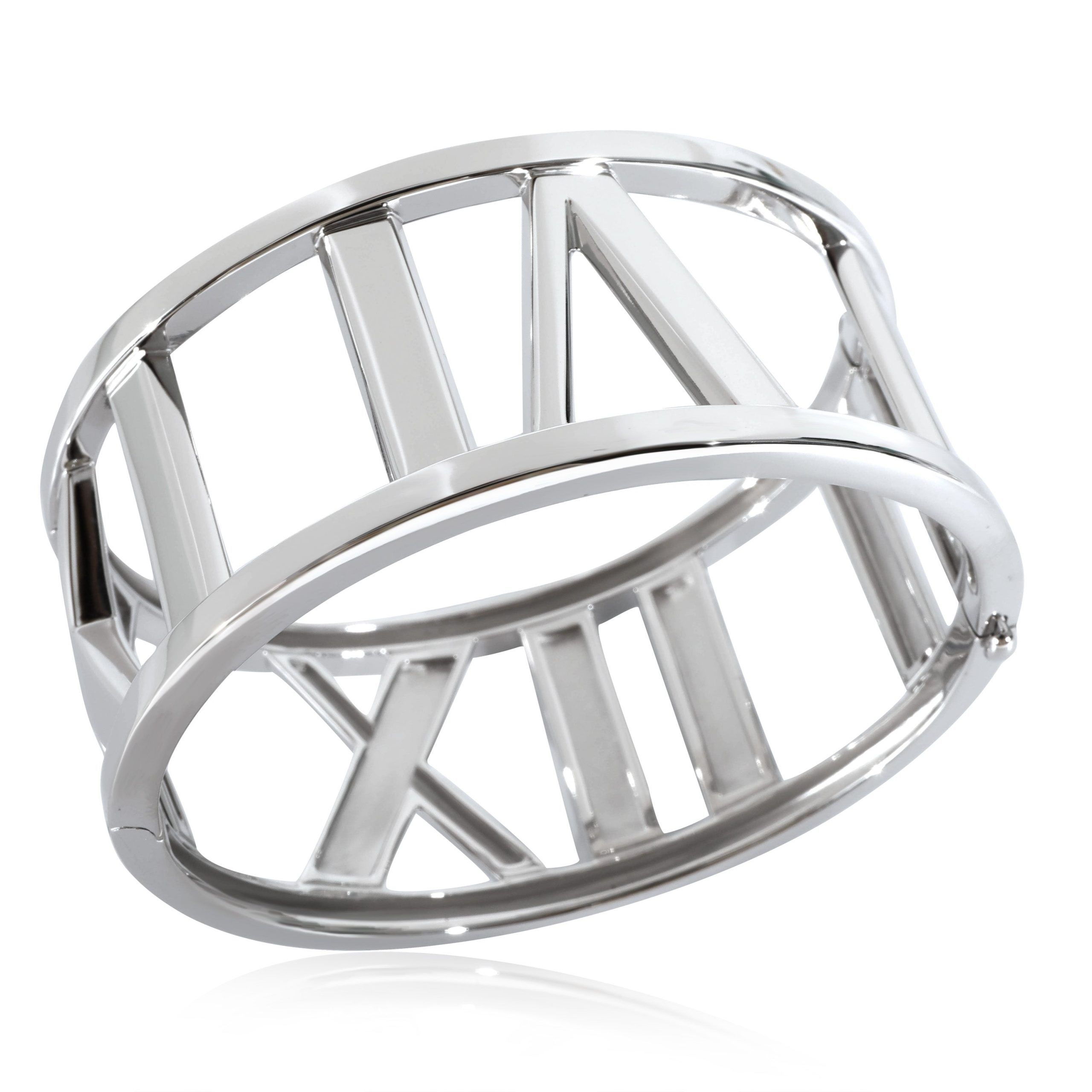 Tiffany & Co. Tiffany & Co. Wide Atlas Open Bangle in 18k White Gold Size ONE SIZE - 3 Thumbnail