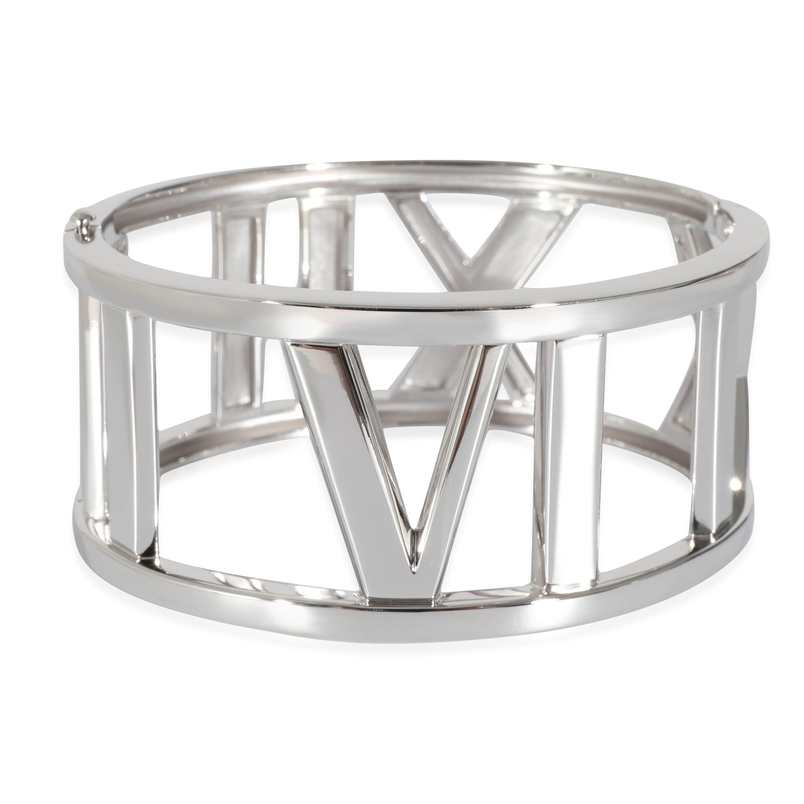 Tiffany & Co. Tiffany & Co. Wide Atlas Open Bangle in 18k White Gold Size ONE SIZE - 4 Thumbnail