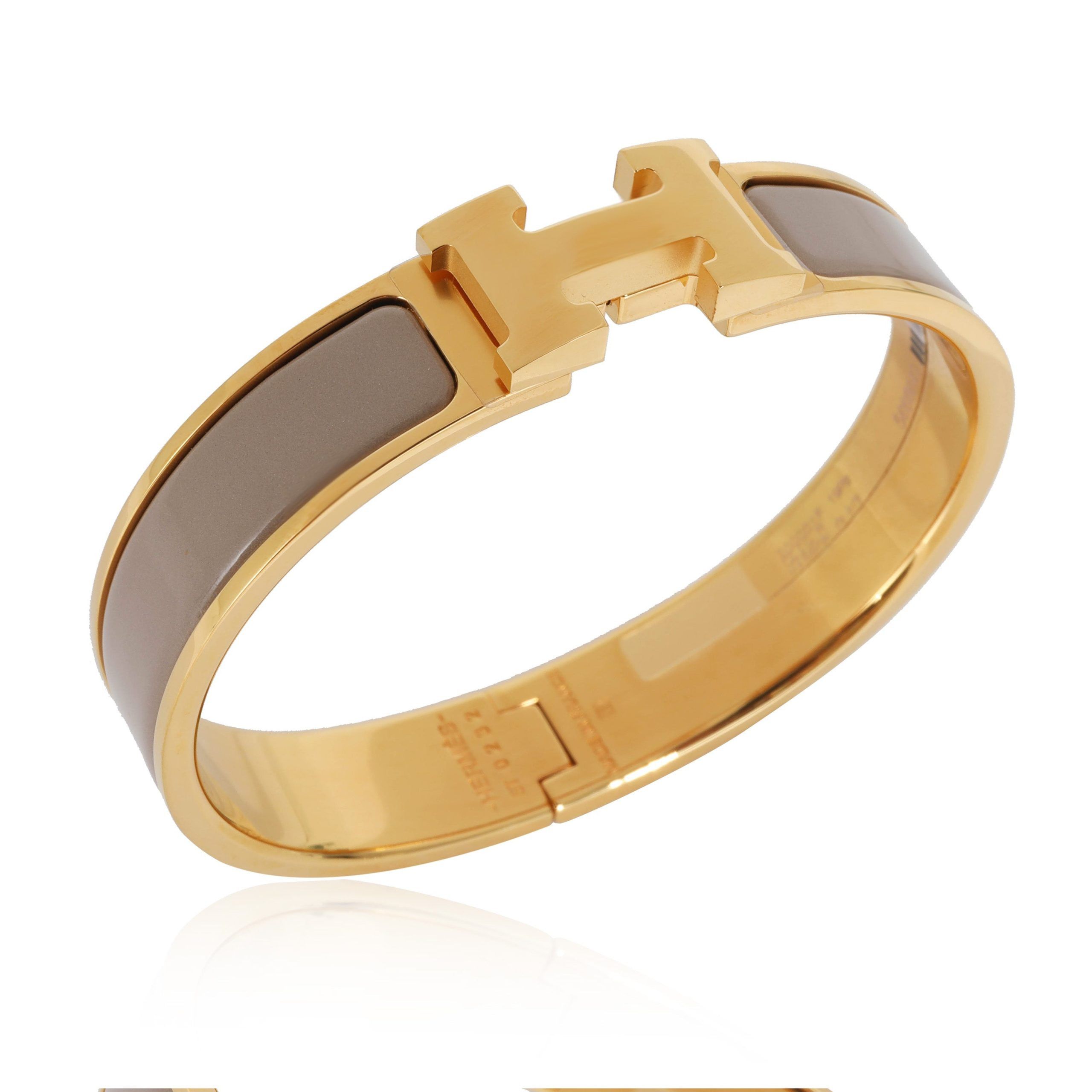 Hermes Hermès Clic H Marron Glace Bracelet, PM Size Size ONE SIZE - 4 Thumbnail