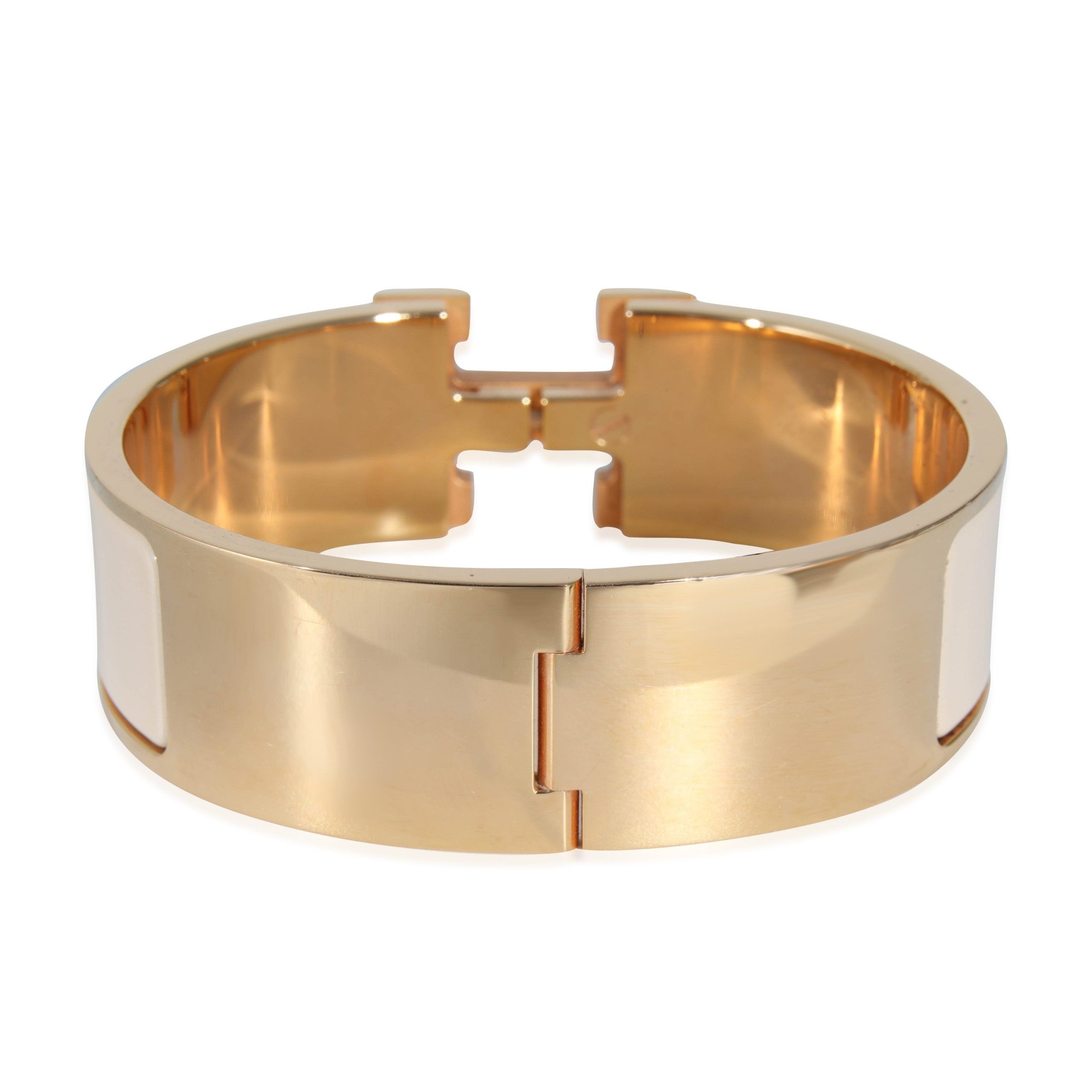 Hermes Hermès Clic Clac H Bracelet in Creme, 20mm Size ONE SIZE - 4 Thumbnail