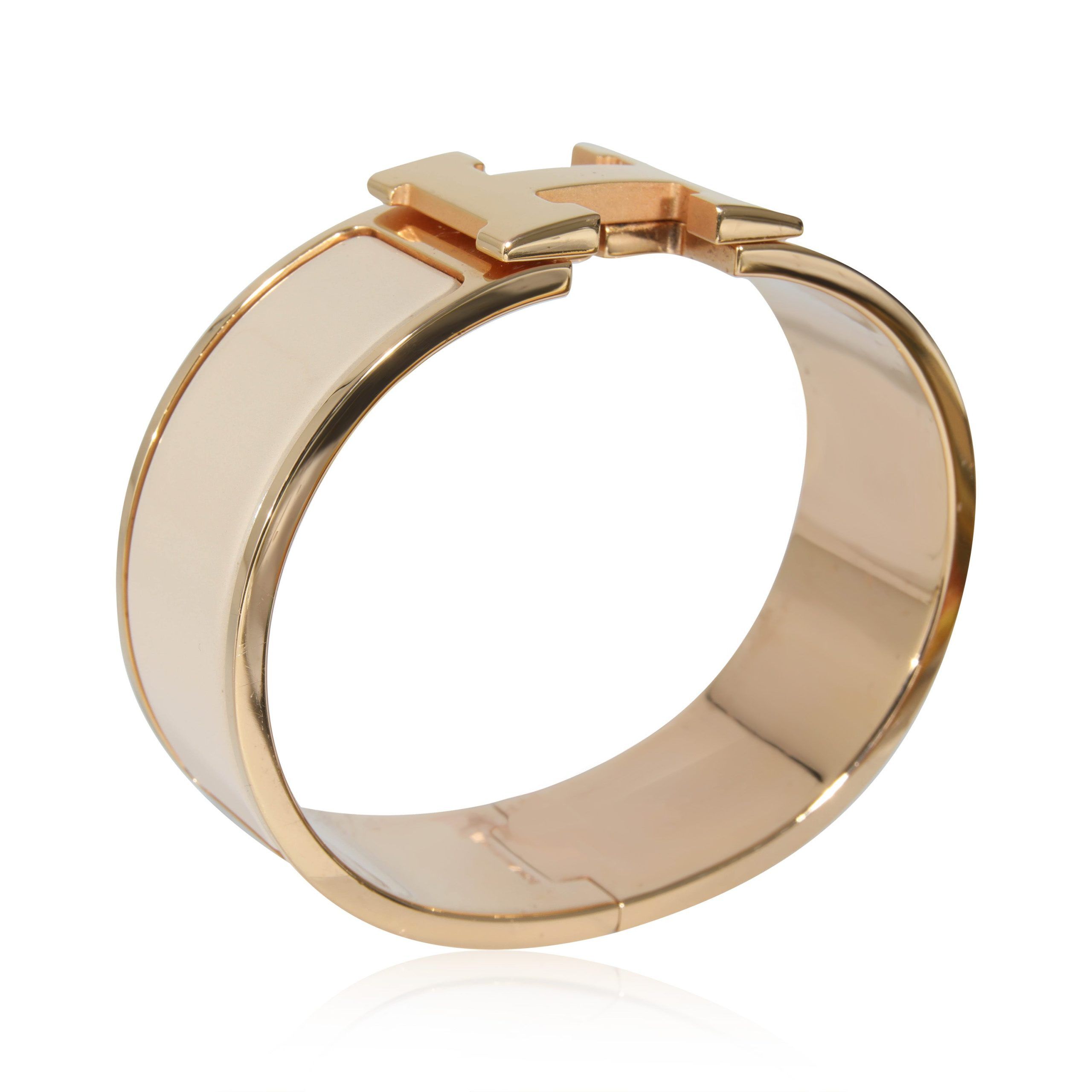 Hermes Hermès Clic Clac H Bracelet in Creme, 20mm Size ONE SIZE - 3 Thumbnail